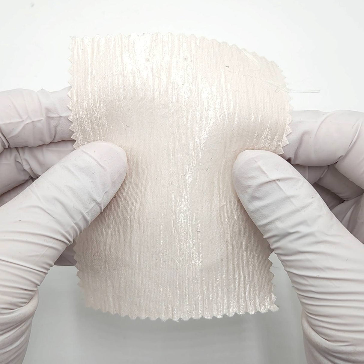 Solid Pleated Satin Acetate Polyester Tencel Woven Fabric - FAB1792 - 1.Ivory-2.Pale yellow-3.Light lavender-4.Light sky blue-5.Light pink-6.White-7.Light beige-8.Light grey-9.Cream beige-10.Taupe