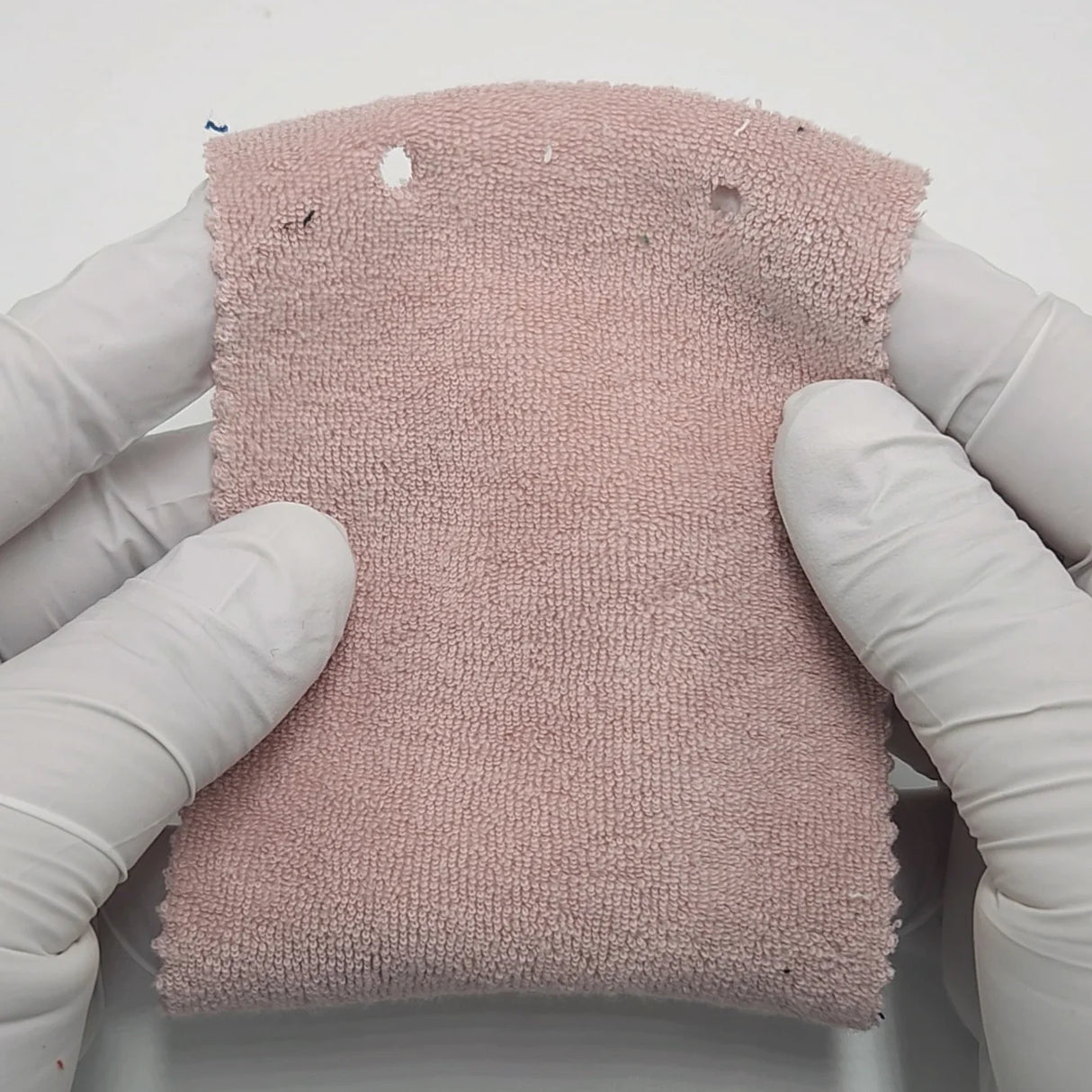 Towelling Solid Terry Cotton Polyester Knit Fabric - FAB1766 - 1.Light pink-2.White-3.Ivory-4.Light beige-5.Pale yellow-6.Tan-7.Dark green-8.Forest green-9.Charcoal gray-10.Taupe