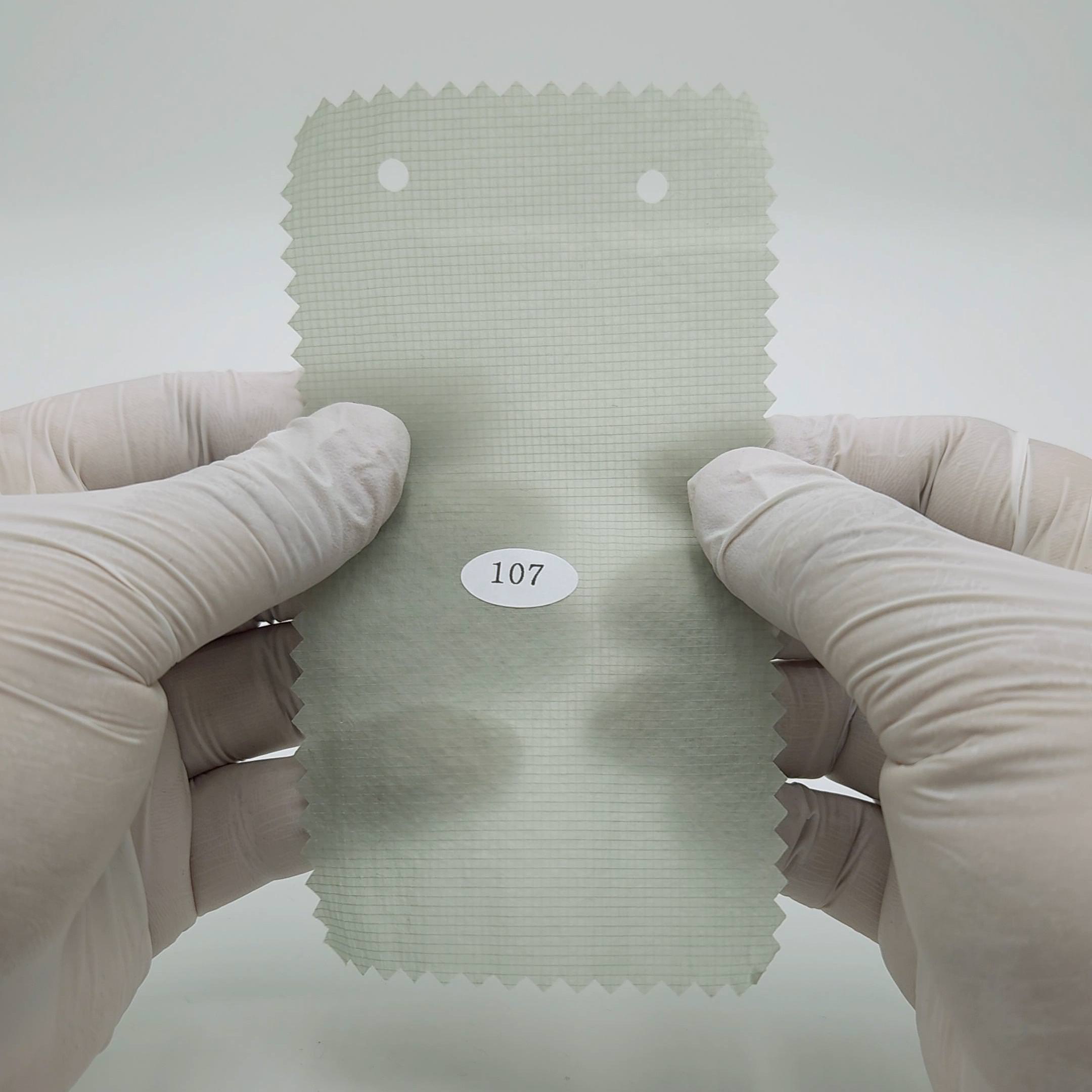 Solid Recycled Nylon Woven Fabric - FAB1707 - 1.Olive-2.Silver-3.Charcoal-4.Ivory-5.Yellow Beige-6.Pink-7.Light Grey-8.Beige-9.Brown-10.Navy