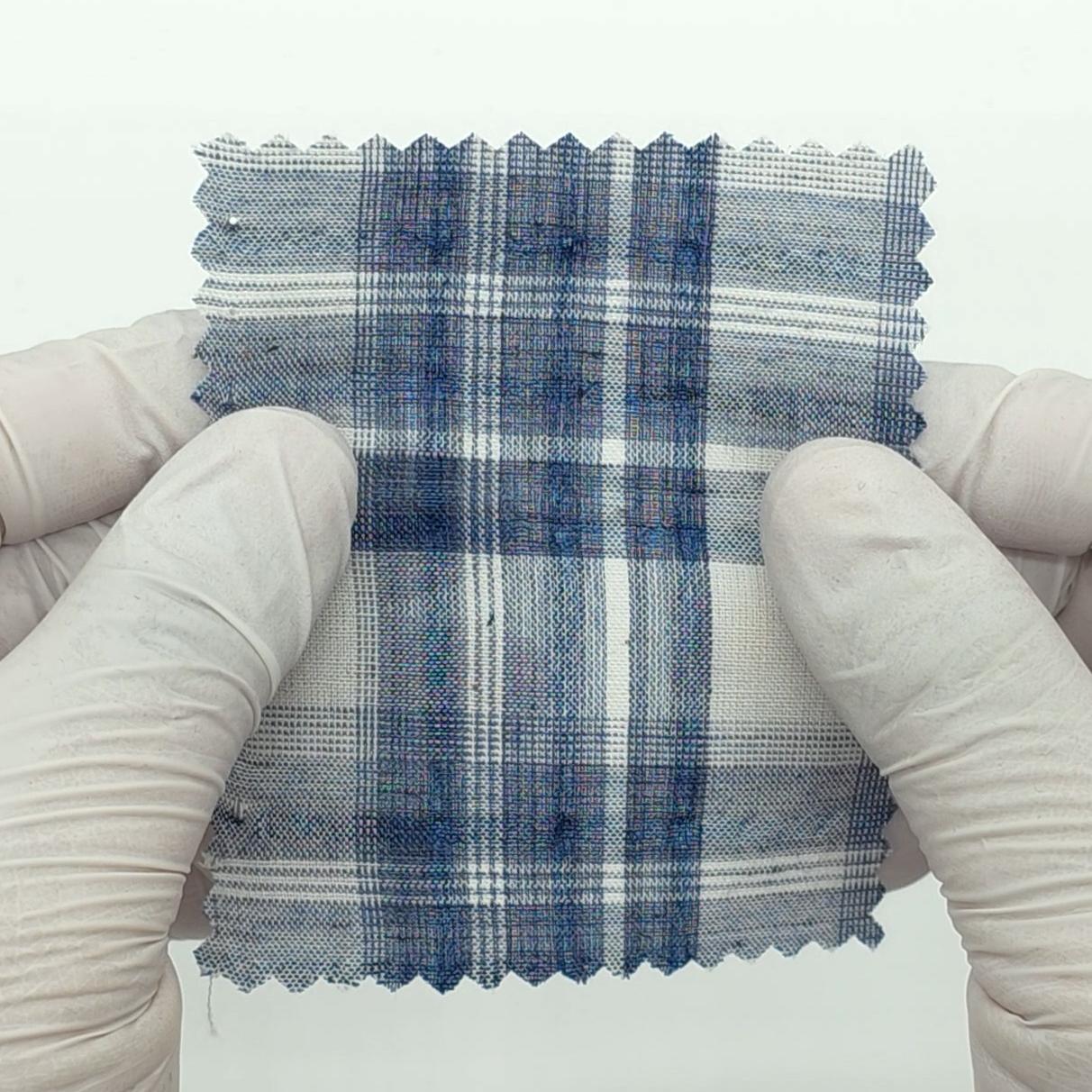 1: Dark Blue-2: Light Red-3: Black-Swatch - Plaid Woven Cotton Fabric - FAB 1860