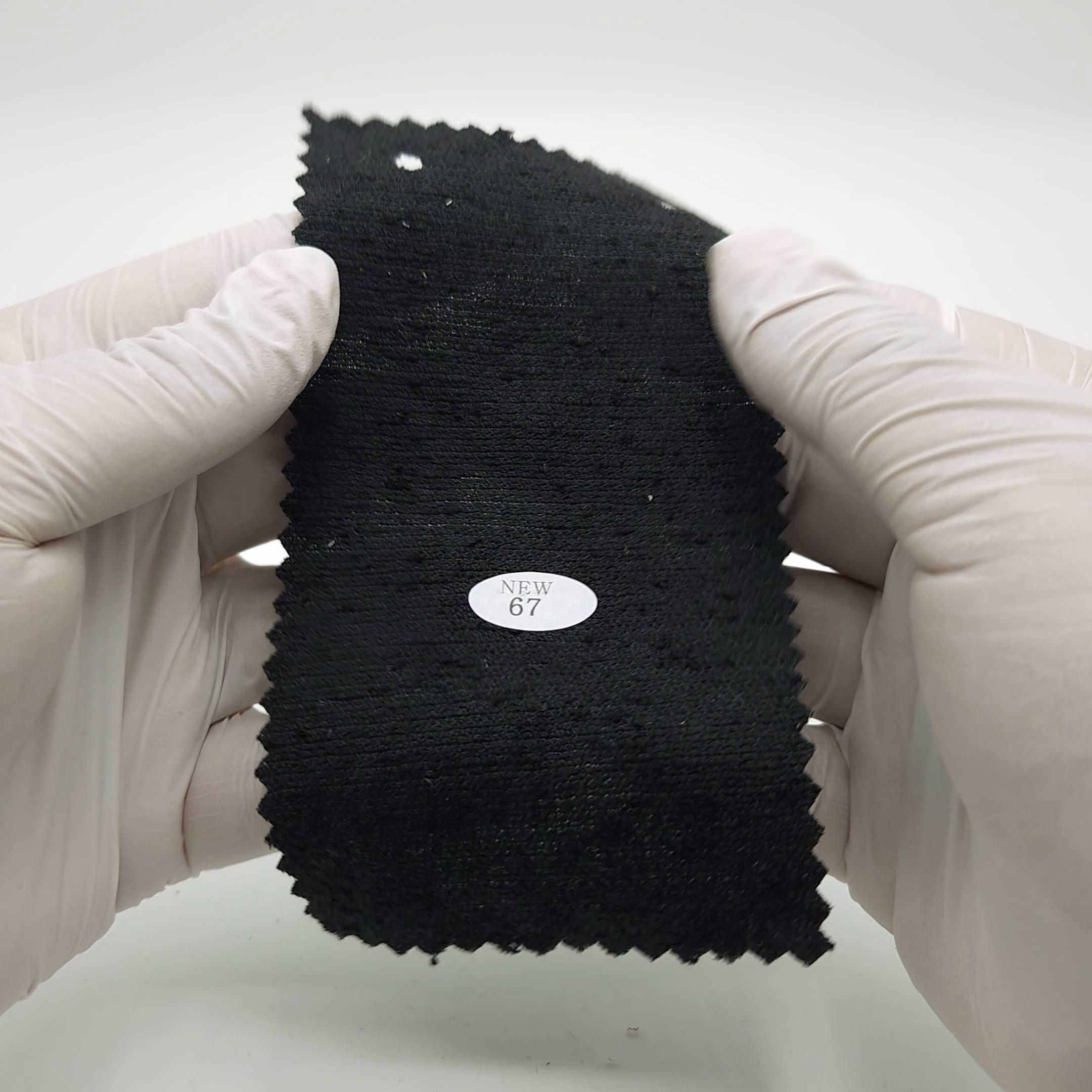 Solid Dobby Washing Linen Cotton Polyester Rayon Nylon Woven Fabric - FAB1710 - 1.Gunmetal-2.Pastel Grey-3.Bone-4.Ivory-5.Warm Grey-6.Olive Haze-7.Purple TAupe-8.Navy-9.Black