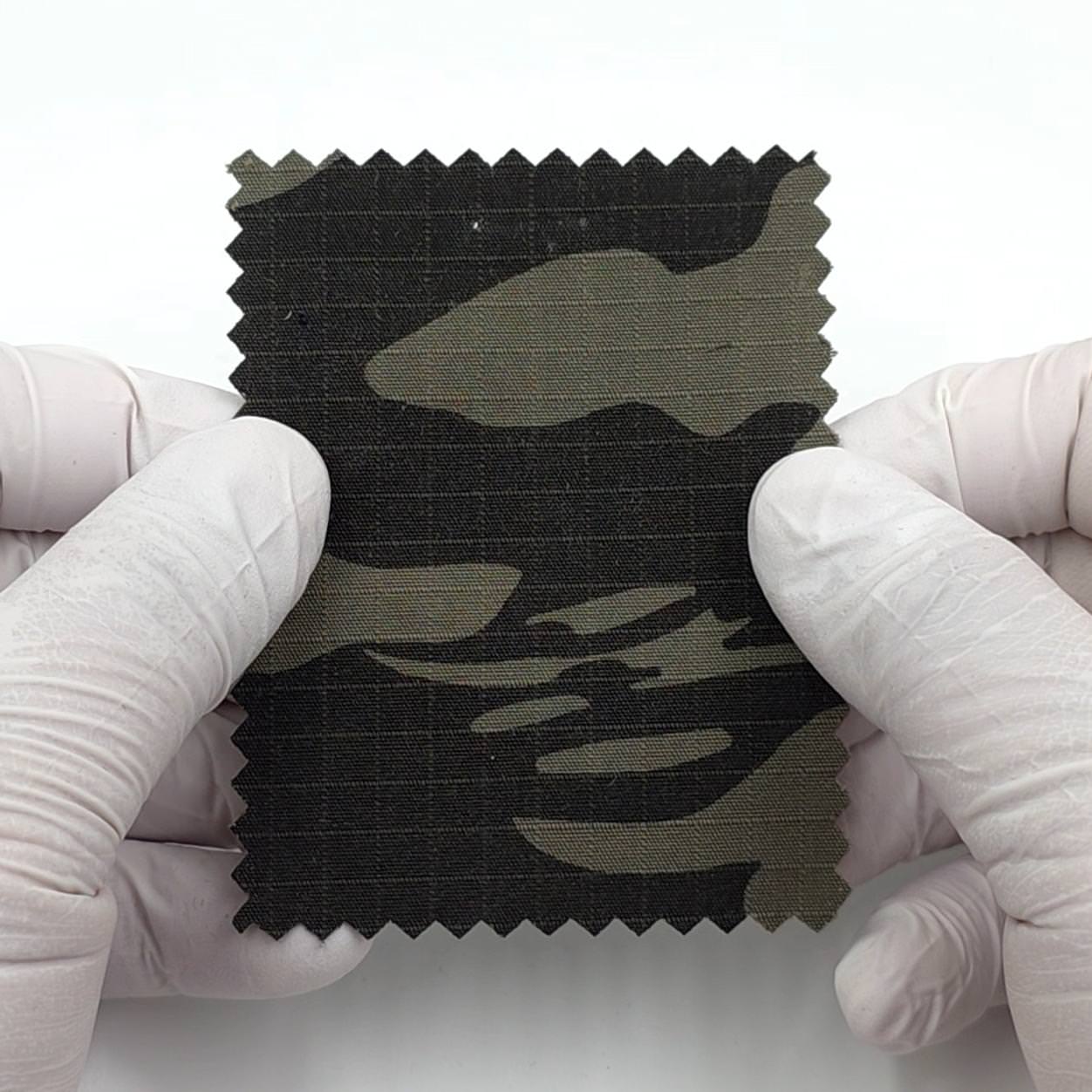 1.Olive-2.Desert-3.Gray-4.Brown-5.Black Navy - Tiger Camouflage Ripstop Poly Cotton Woven Fabric - FAB 1840