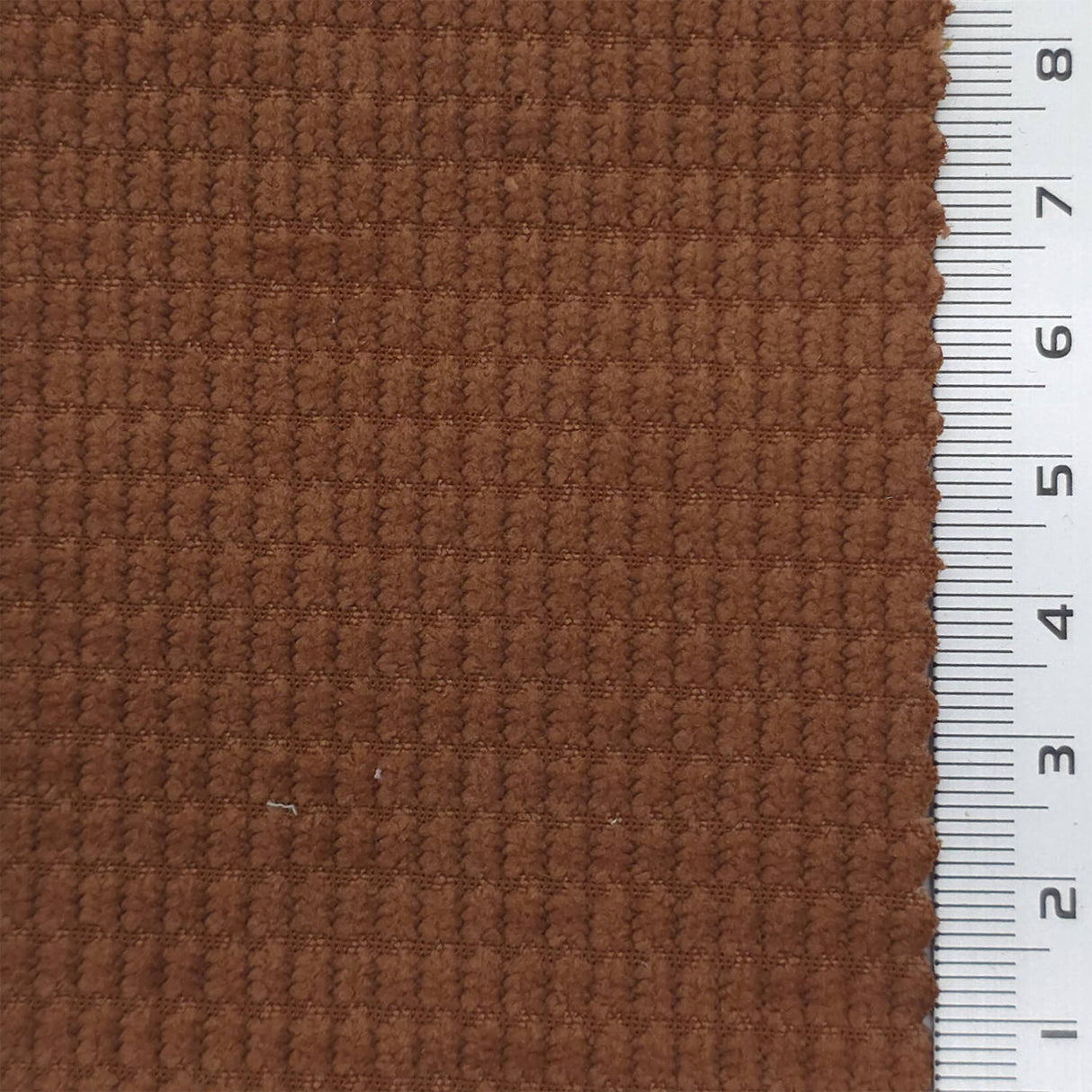 Brown - 8 Wale Textured Corduroy Poly Woven Fabric - FAB1874