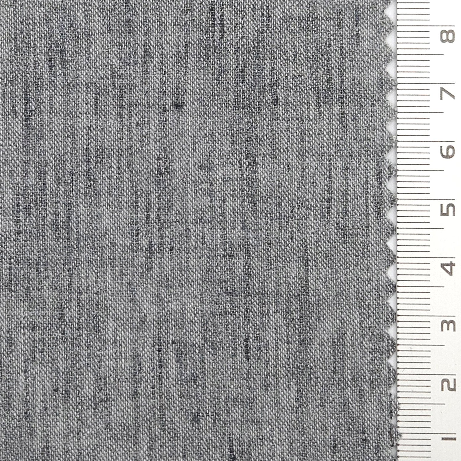 Solid Crinkled Plain Cotton Polyester Linen Woven Fabric - FAB 1772 - 10.Medium grey
