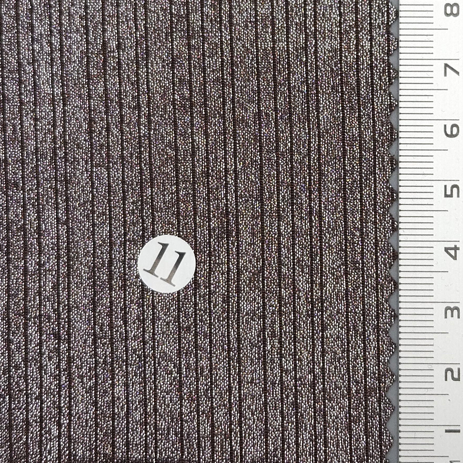 Solid Foil Irregular Slinky Polyester Spandex Knit Fabric - FAB 1697 - 10.Brown Silver (11)