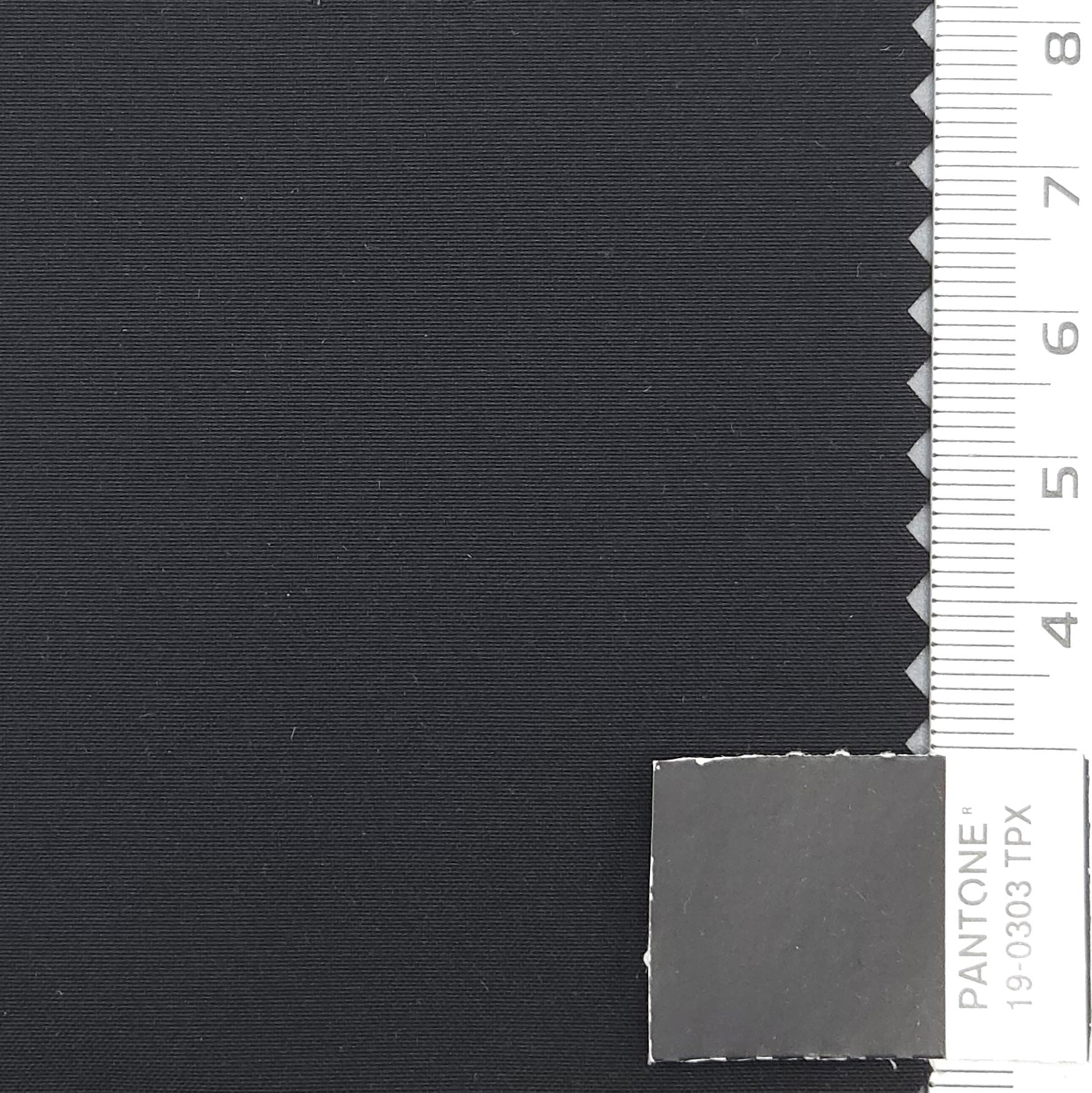 Hiking Solid Plain Recycled Polyester Cotton Woven Fabric - FAB 1725 - 10.Black