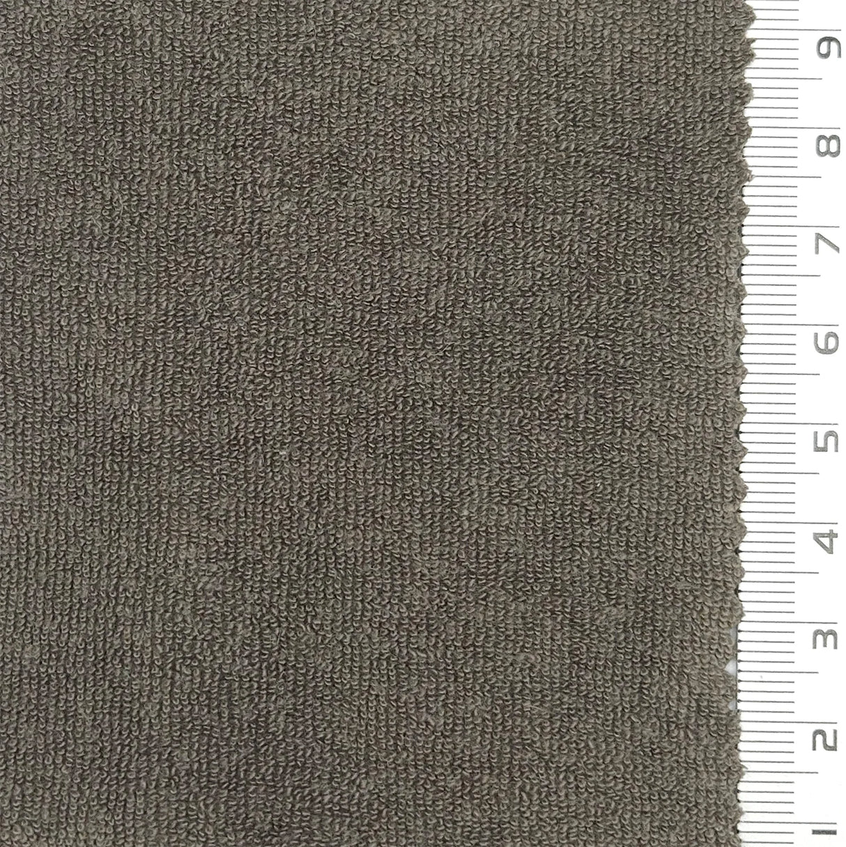 Towelling Solid Terry Cotton Polyester Knit Fabric - FAB1766 - 1.Light pink-2.White-3.Ivory-4.Light beige-5.Pale yellow-6.Tan-7.Dark green-8.Forest green-9.Charcoal gray-10.Taupe