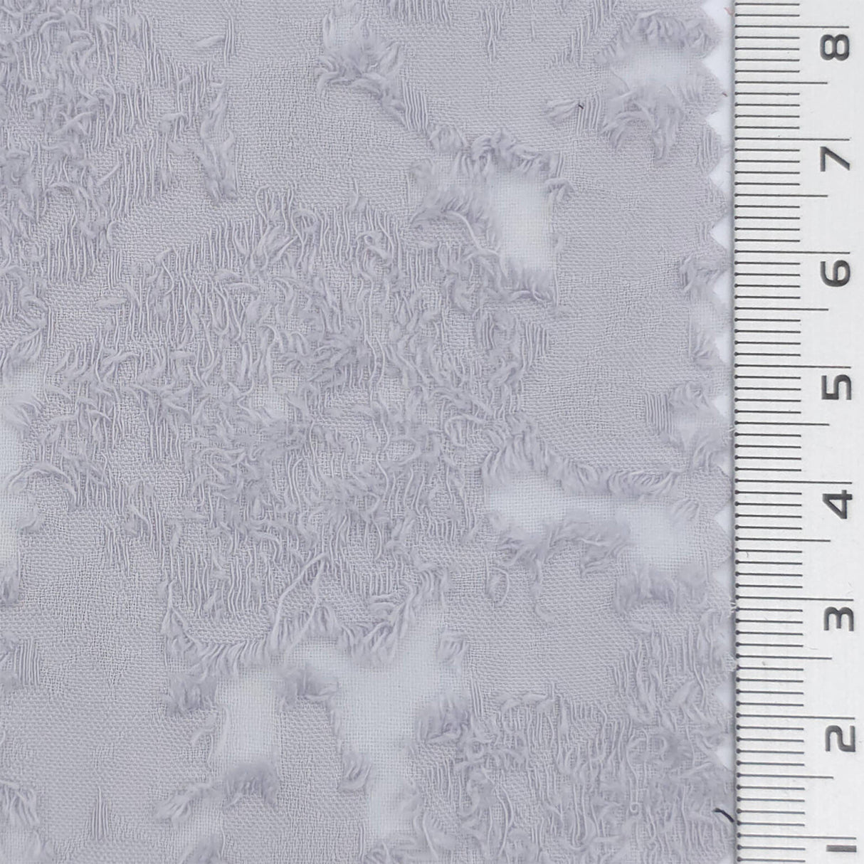 Light Gray - Jacquard Floral Poly Woven Fabric - FAB1878