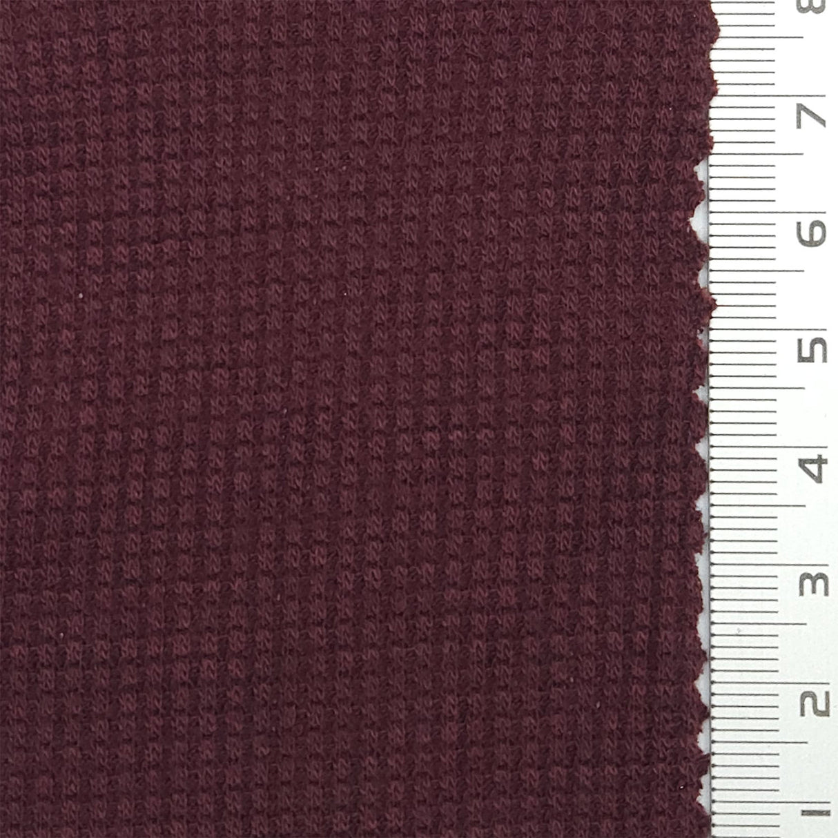 Solid Waffle Spandex Rayon Polyester Knit Fabric - FAB1809 - 1.Dusty pink-2.White-3.Gray Pink-4.Gray Blue-5.Beige-6.Lilac-7.Red-8.Green-9.Yellow-10.Purple