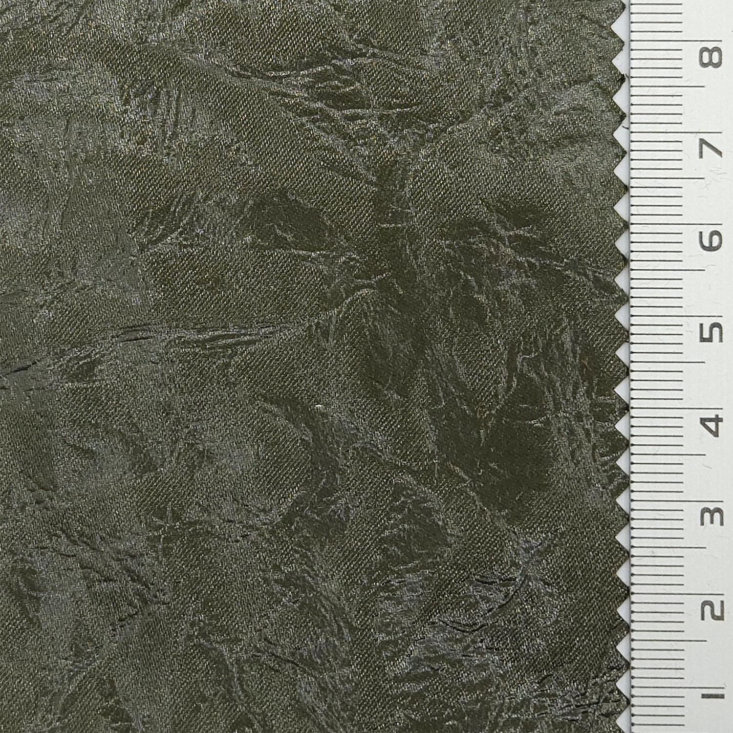 Solid Crease Satin Polyester Woven Fabric - FAB 1791 - 11.Olive green