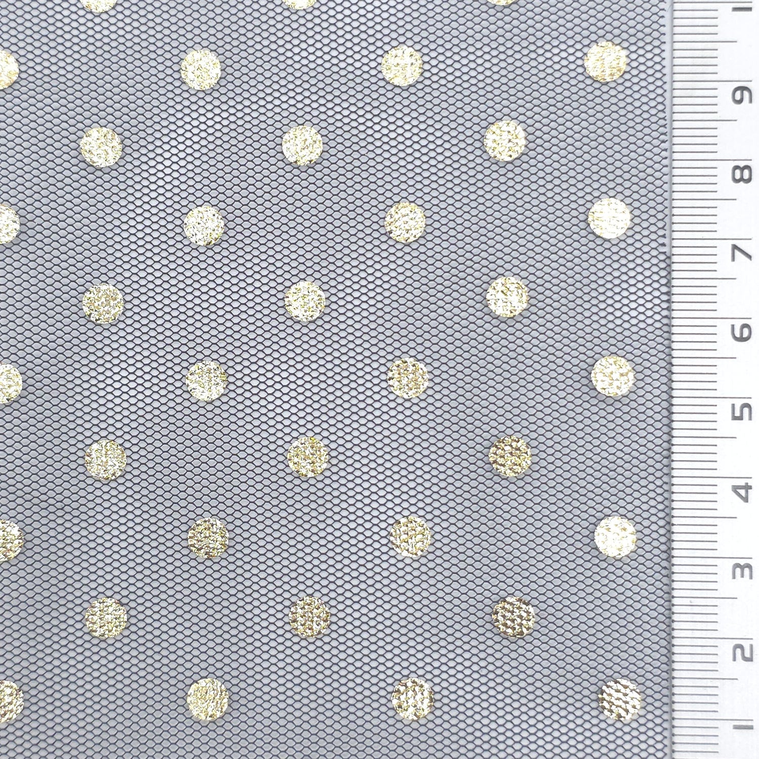 Foil Dot Polyester Knit Fabric - FAB1951 - Black