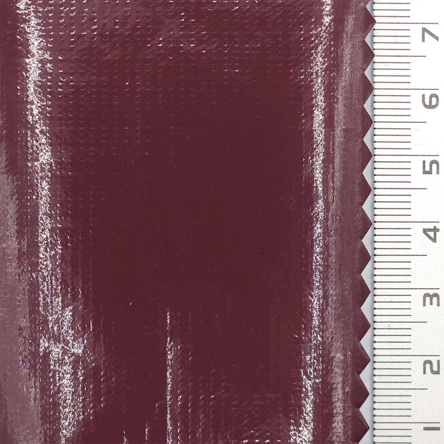 Enamel Solid Shiny Polyurethane Polyester Woven Fabric - FAB 1765 - 11.Wine