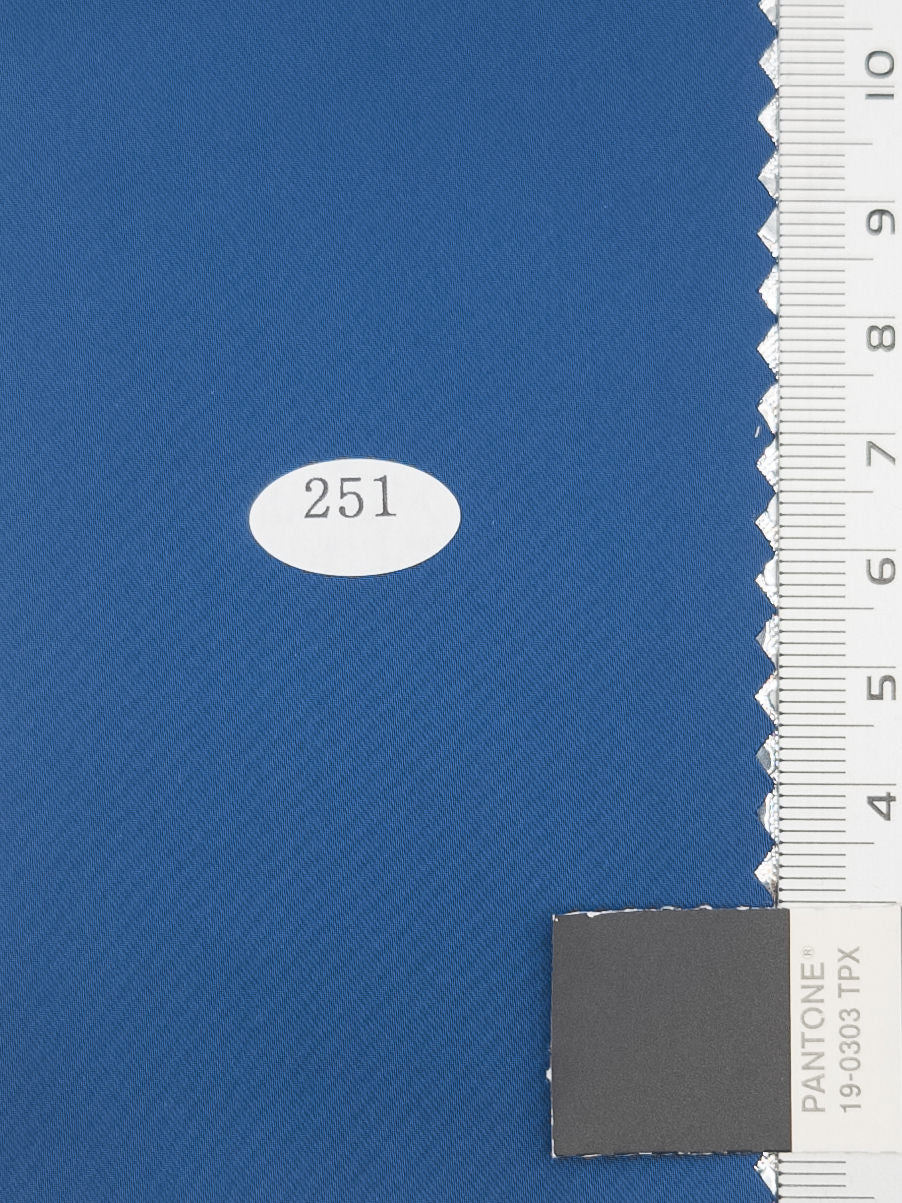 Solid Recycled Satin Spandex Polyester Woven Fabric - FAB 1711 - 11.Dusk Blue