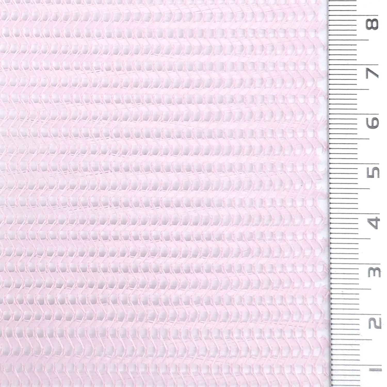 Resin Finished Rigid Nylon Mesh Knit Fabric - FAB1943 - Light Pink