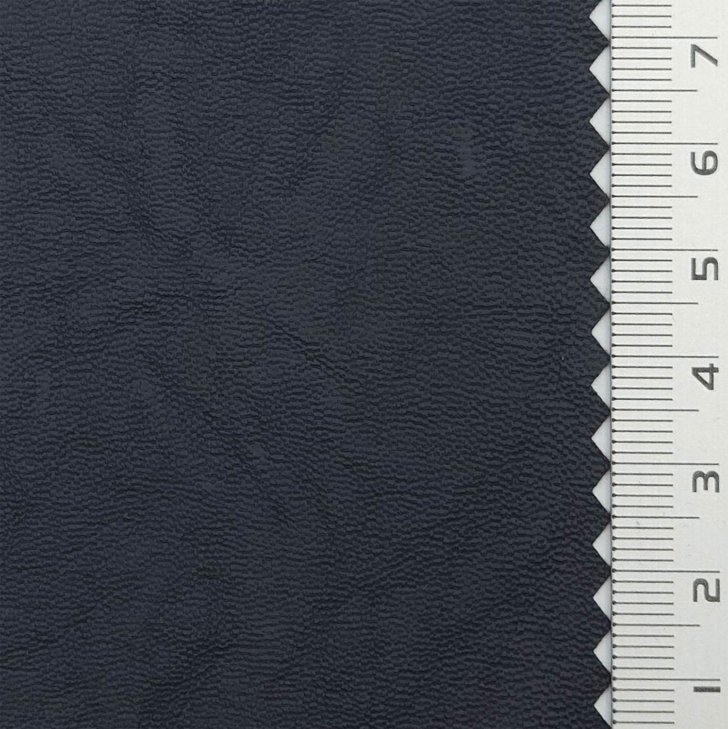 Soft Solid Leather Rayon Polyurethane Woven Fabric - FAB 1805 - 11.Navy blue