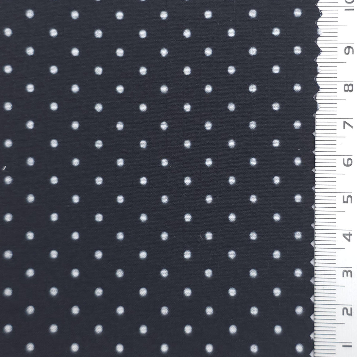 Polka Dot Polyester Woven Fabric - FAB1971 - Dark Gray