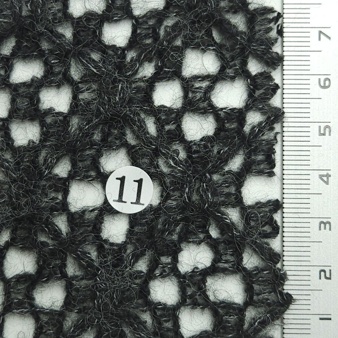 Solid Brushed Mesh Wool Acrylic Knit Fabric - FAB 1594 - FAB1594-11