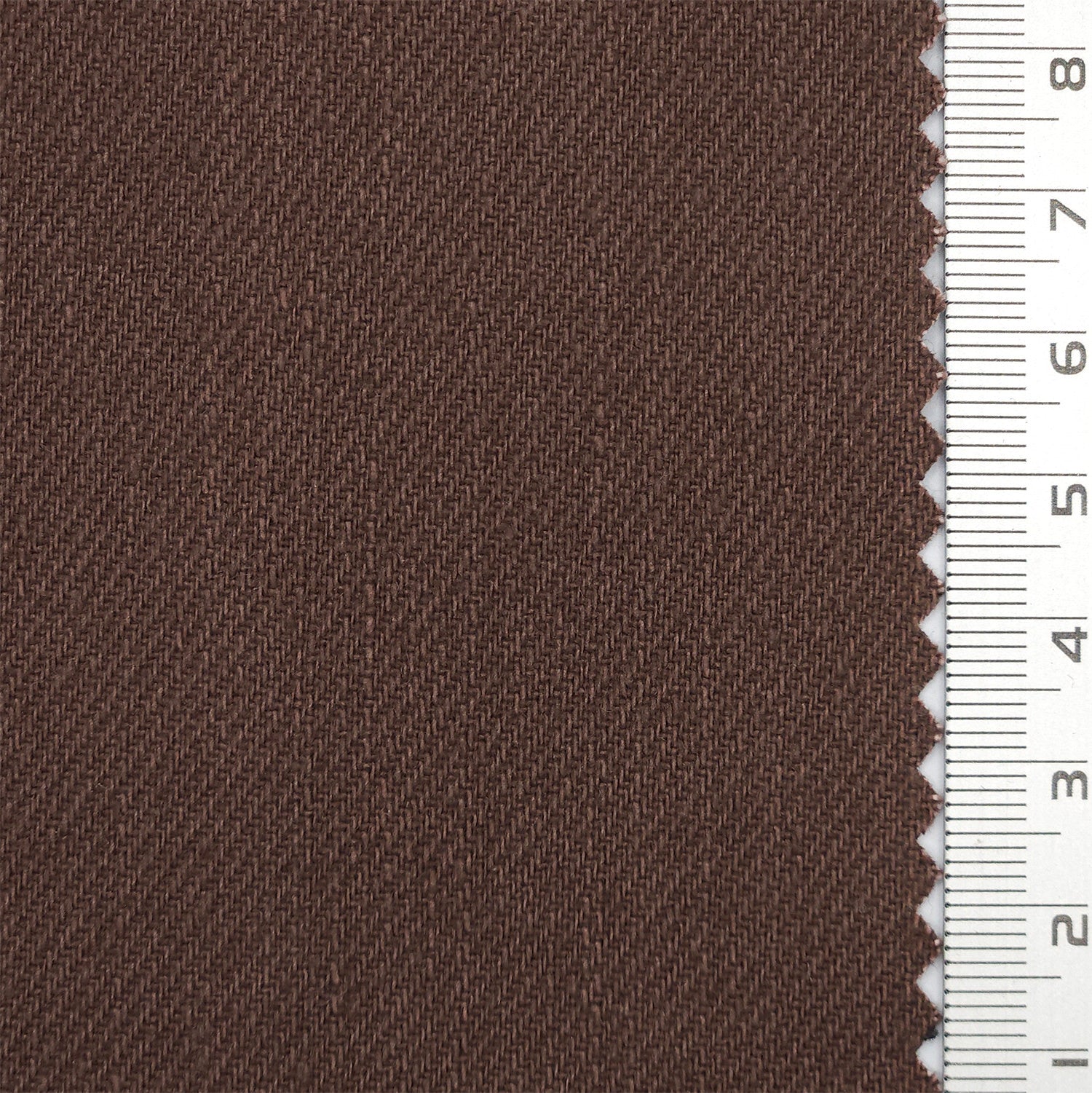 Solid Twill Slub Cotton Woven Fabric - FAB 1758 - 12.Dark Brown