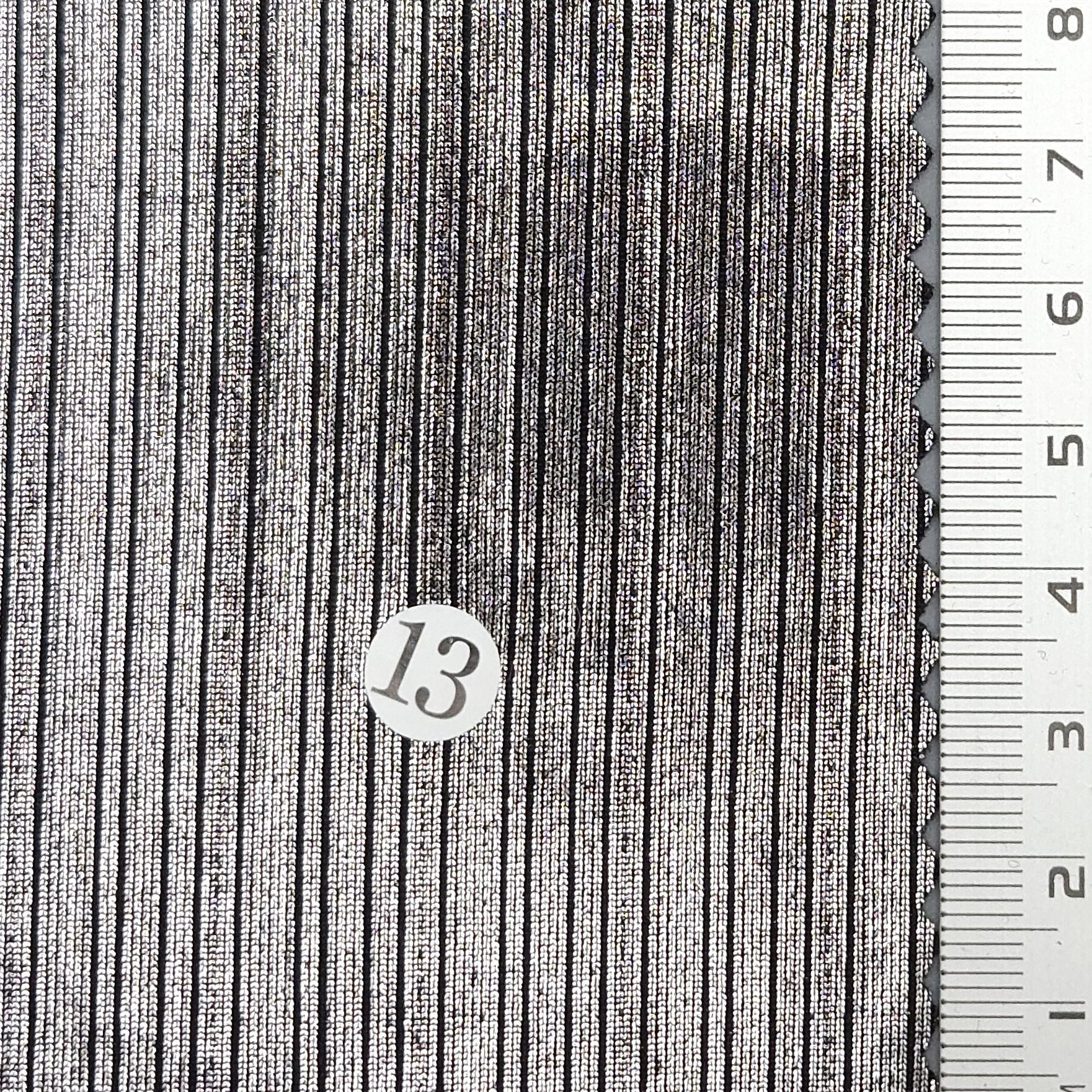 Solid Foil Irregular Slinky Polyester Spandex Knit Fabric - FAB 1697 - 12.Black Silver (13)