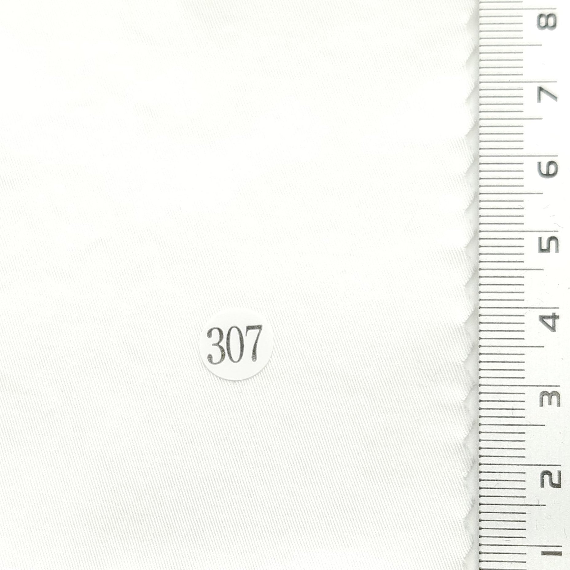 Solid Enzyme Twill Cotton Spandex Woven Fabric - FAB 1568 - 12.White (307)