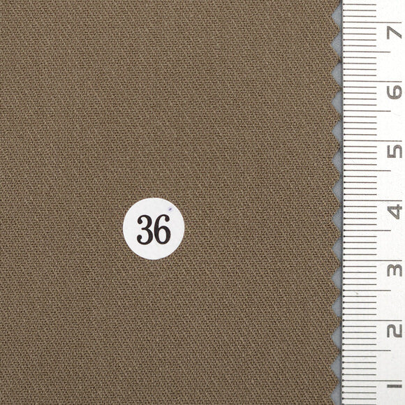 Solid Twill Polyester Spandex Rayon Woven Fabric - FAB 1737 - 12.Medium Brown