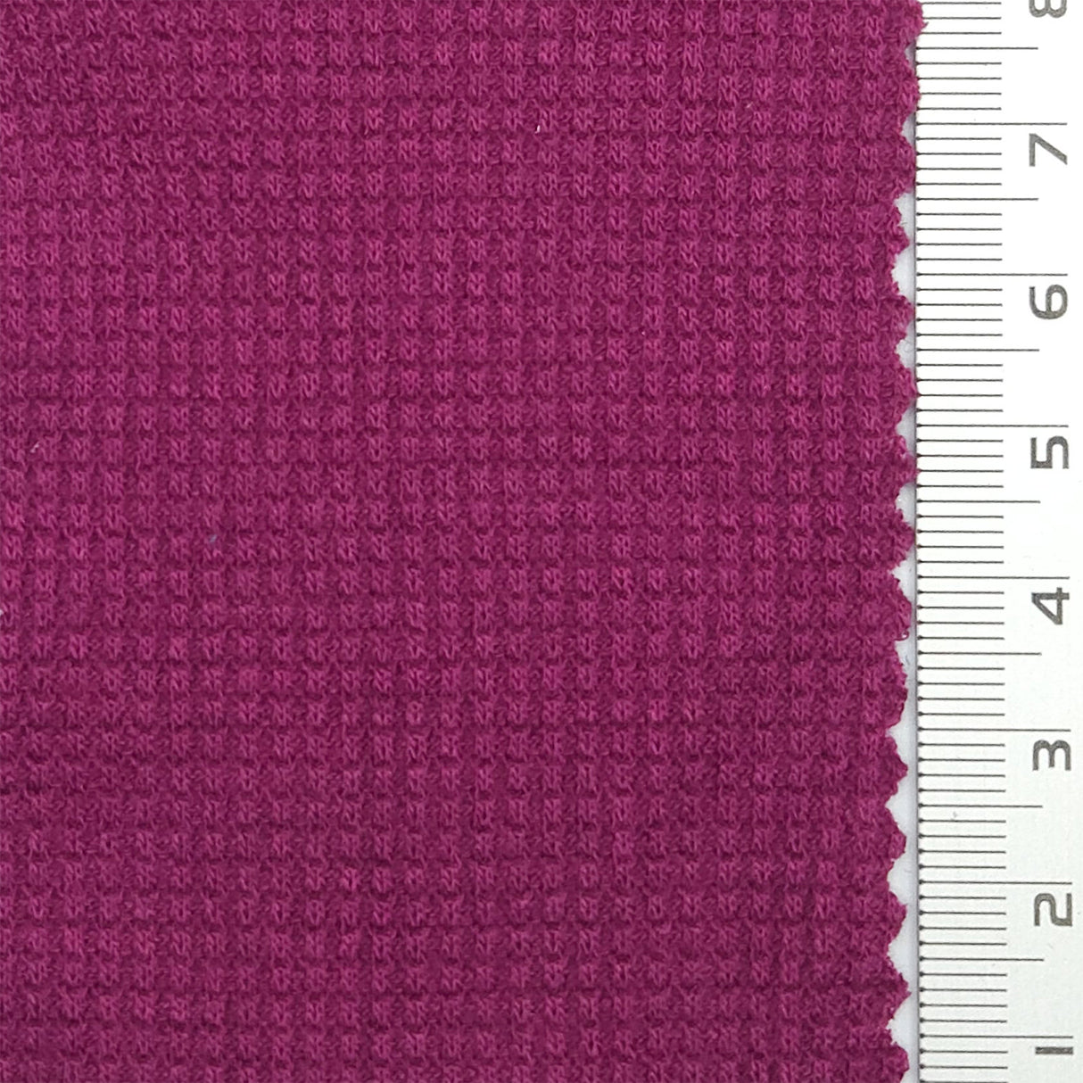 Solid Waffle Spandex Rayon Polyester Knit Fabric - FAB1809 - 1.Dusty pink-2.White-3.Gray Pink-4.Gray Blue-5.Beige-6.Lilac-7.Red-8.Green-9.Yellow-10.Purple