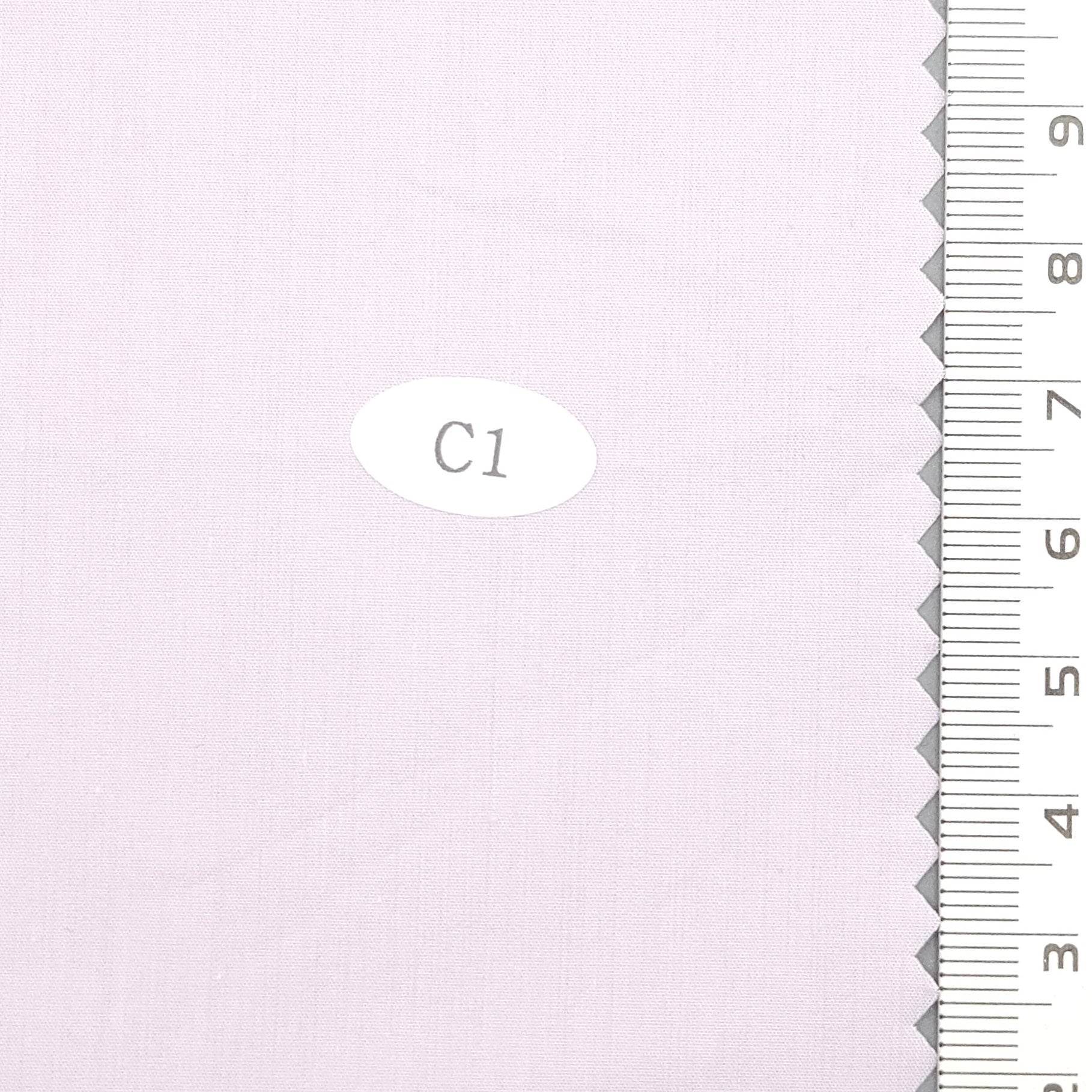 Solid Plain Recycled Cotton Polyester Woven Fabric - FAB 1700 - 12.Reddish Margenta