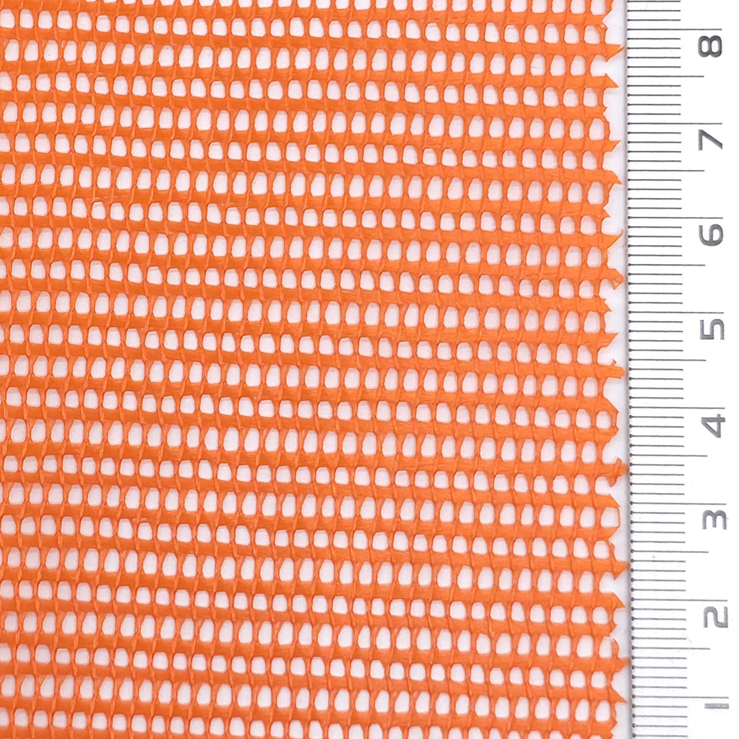 Resin Finished Rigid Nylon Mesh Knit Fabric - FAB1943 - Orange