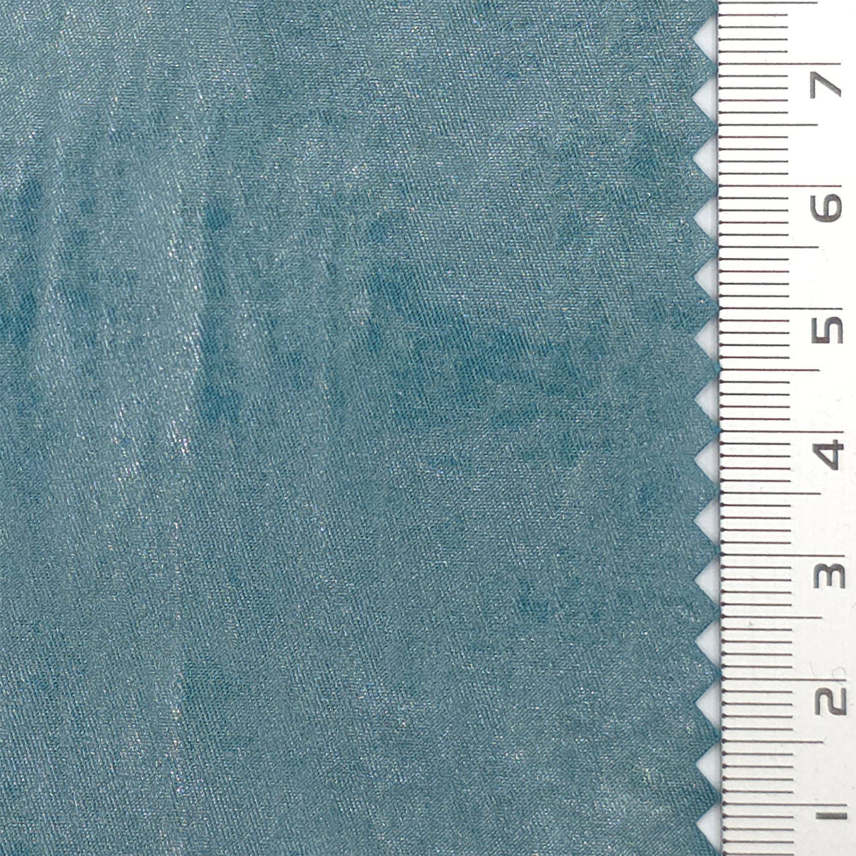 Teal Coated Crush PU Nylon Woven Fabric - FAB1832