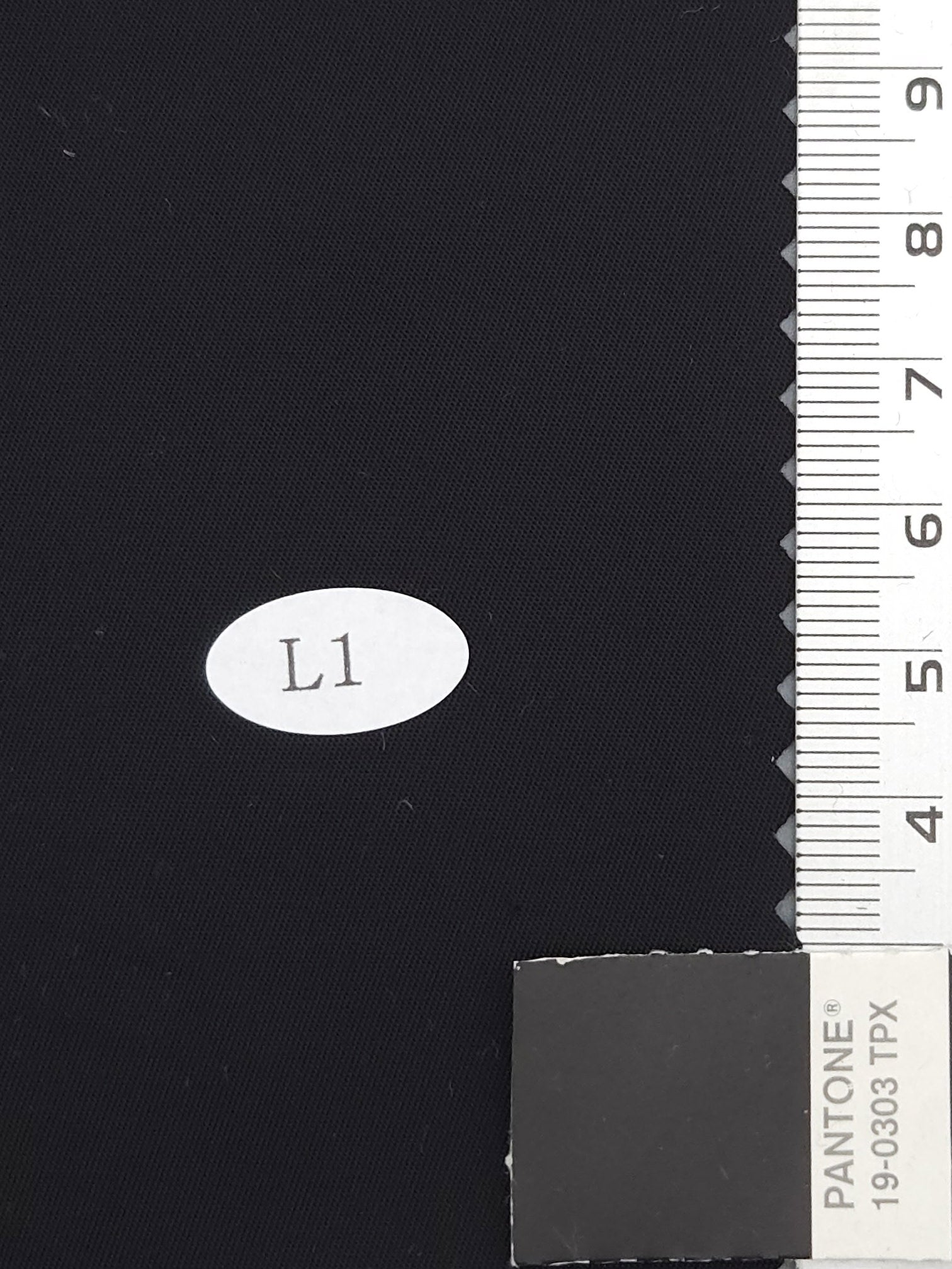 Solid Recycled Nylon Woven Fabric - FAB 1681 - 13.Black