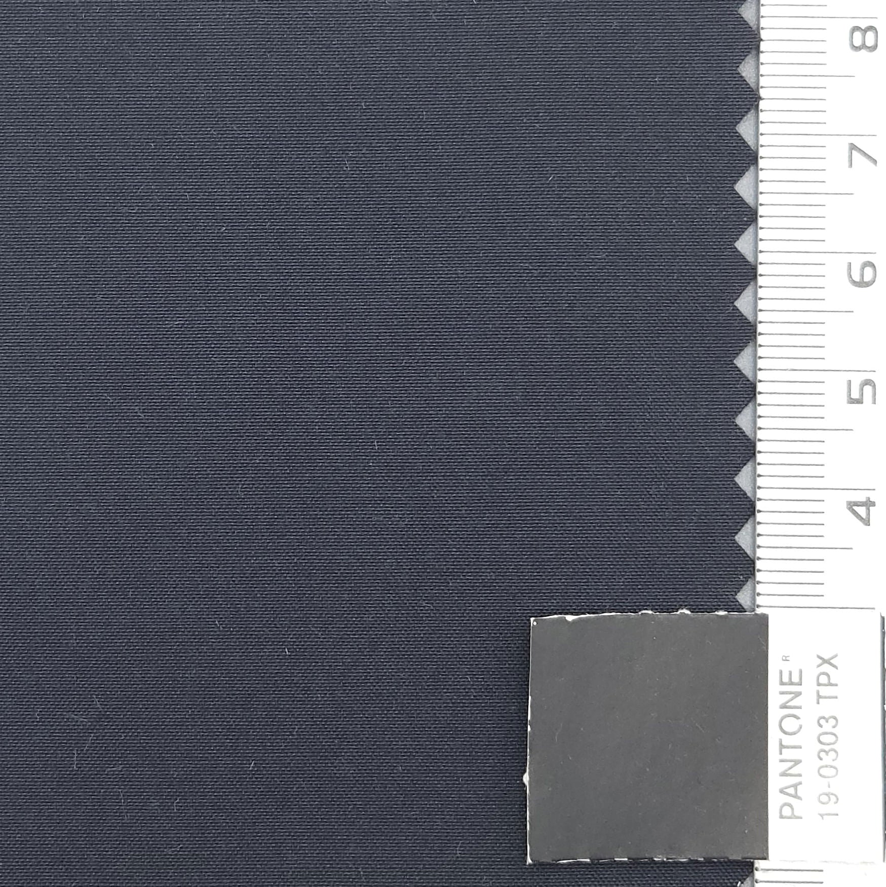 Hiking Solid Plain Recycled Polyester Cotton Woven Fabric - FAB 1725 - 13.Charcoal Navy
