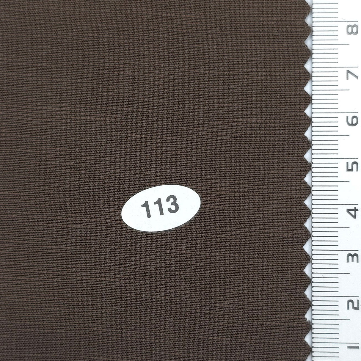 Dark Brown - Linen Textured LR Woven Fabric - FAB1853