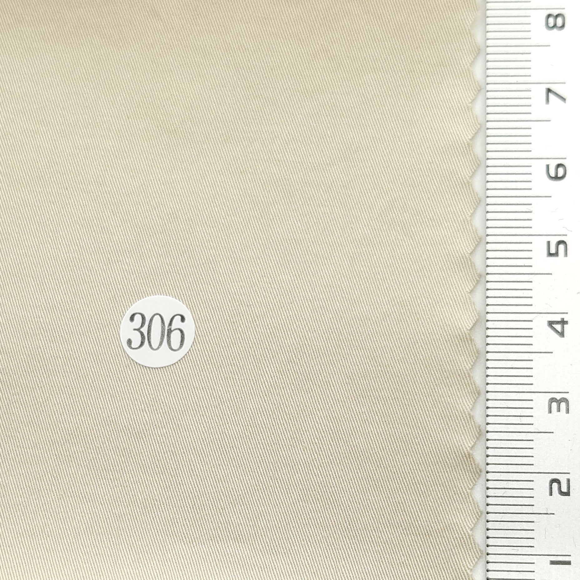 Solid Enzyme Twill Cotton Spandex Woven Fabric - FAB 1568 - 13.Beige (306)