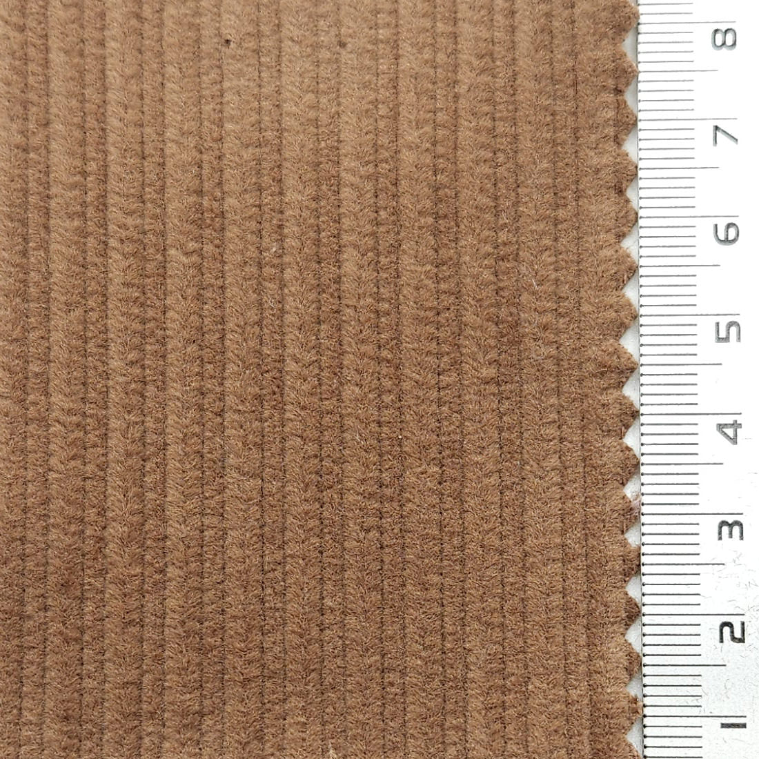 8Wale Solid Corduroy Cotton Woven Fabric - FAB 1657 - 13.Dark Tan
