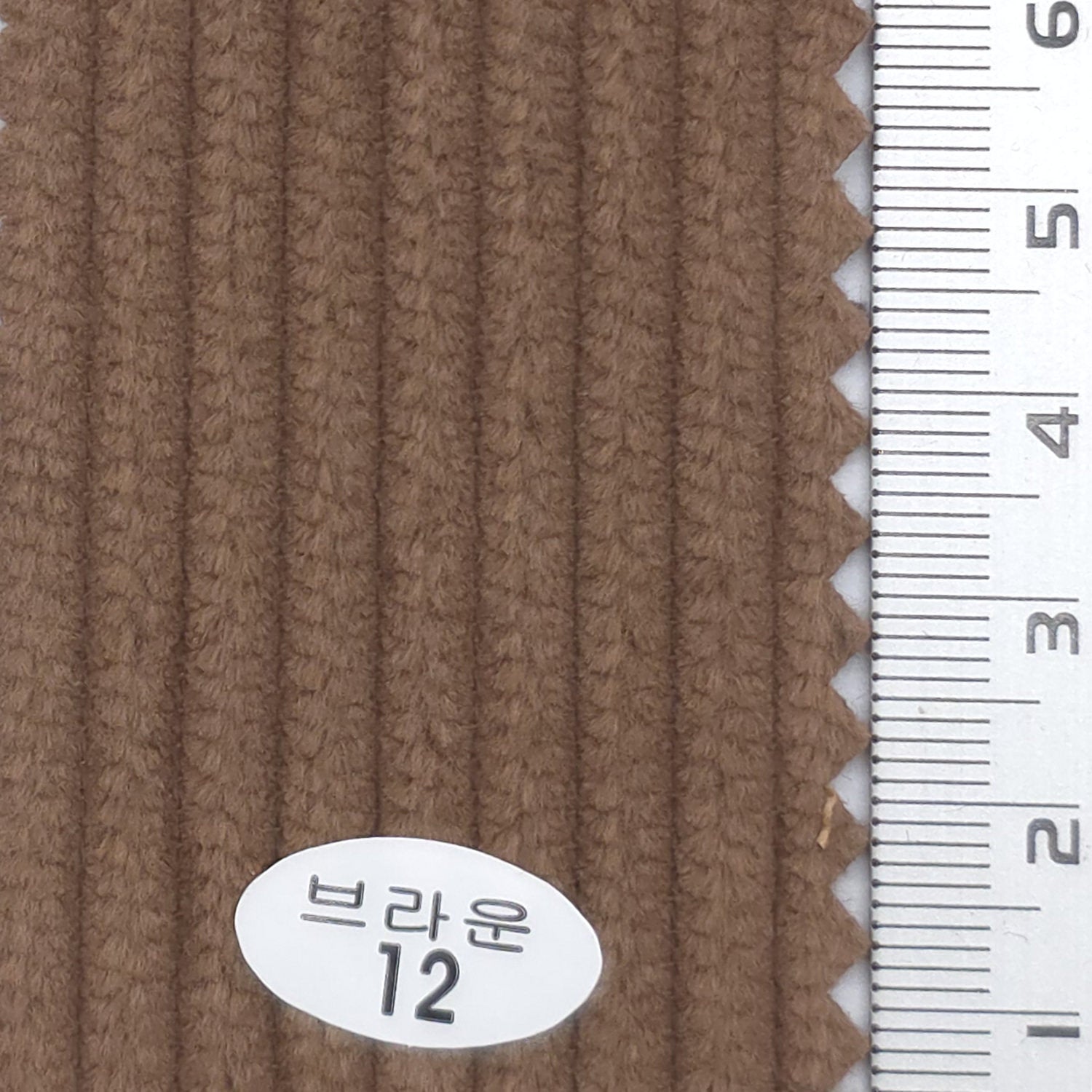 Brown - 6Wale Solid Corduroy Cotton Woven Fabric - FAB 1656