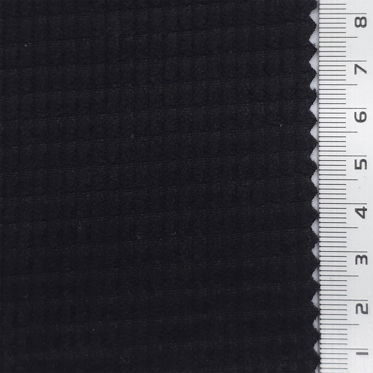 Black - 8 Wale Textured Corduroy Poly Woven Fabric - FAB1874