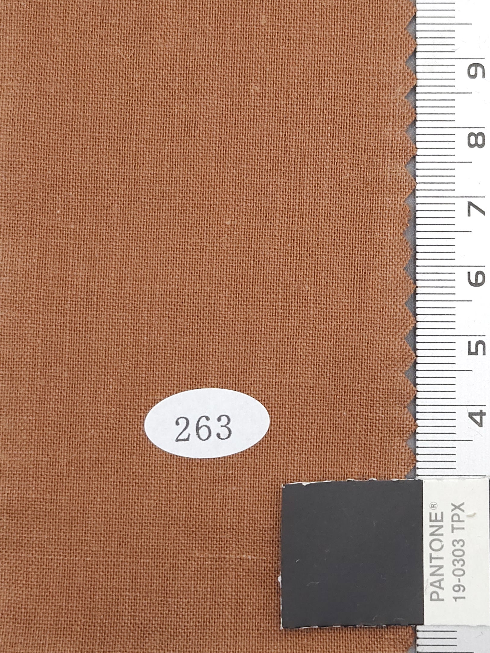 Linen Cotton Woven Fabric - FAB 1267 - 14.Brownish
