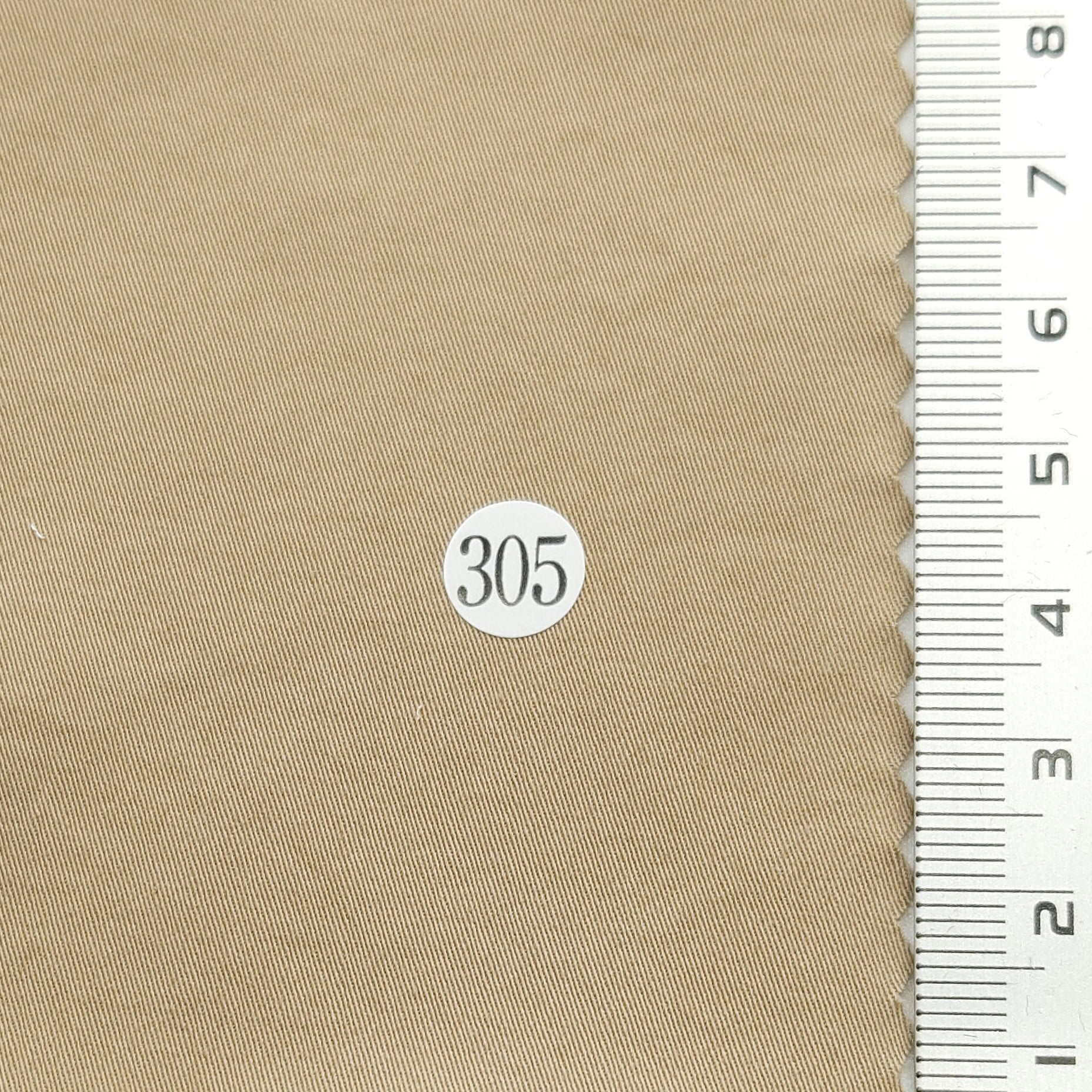 Solid Enzyme Twill Cotton Spandex Woven Fabric - FAB 1568 - 14.Brown Beige (305)