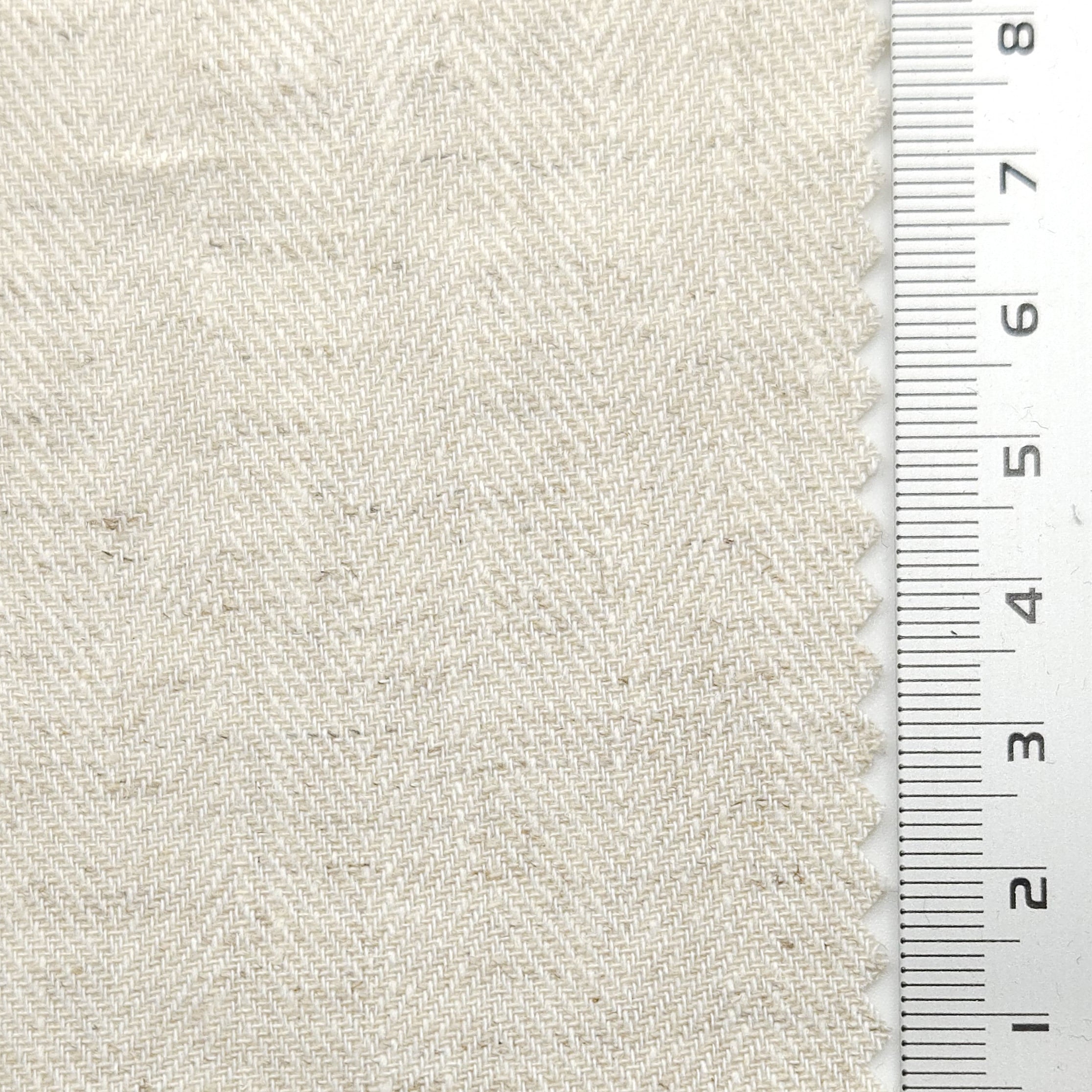 Herringbone YarnDyed Linen Rayon Woven Fabric - FAB 1650 - 14.Cararra