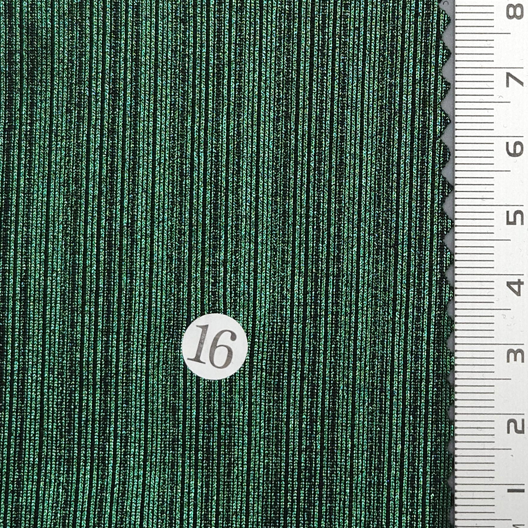 Solid Foil Irregular Slinky Polyester Spandex Knit Fabric - FAB 1697 - 14.Black Green (15)