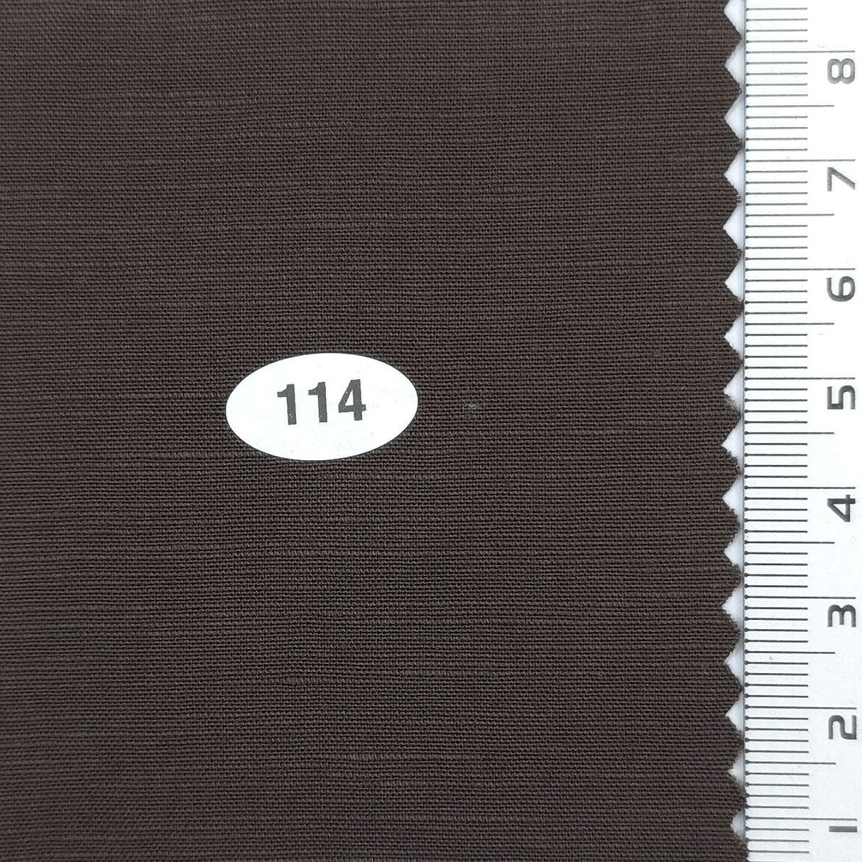 Dark Brown - Linen Textured LR Woven Fabric - FAB1853