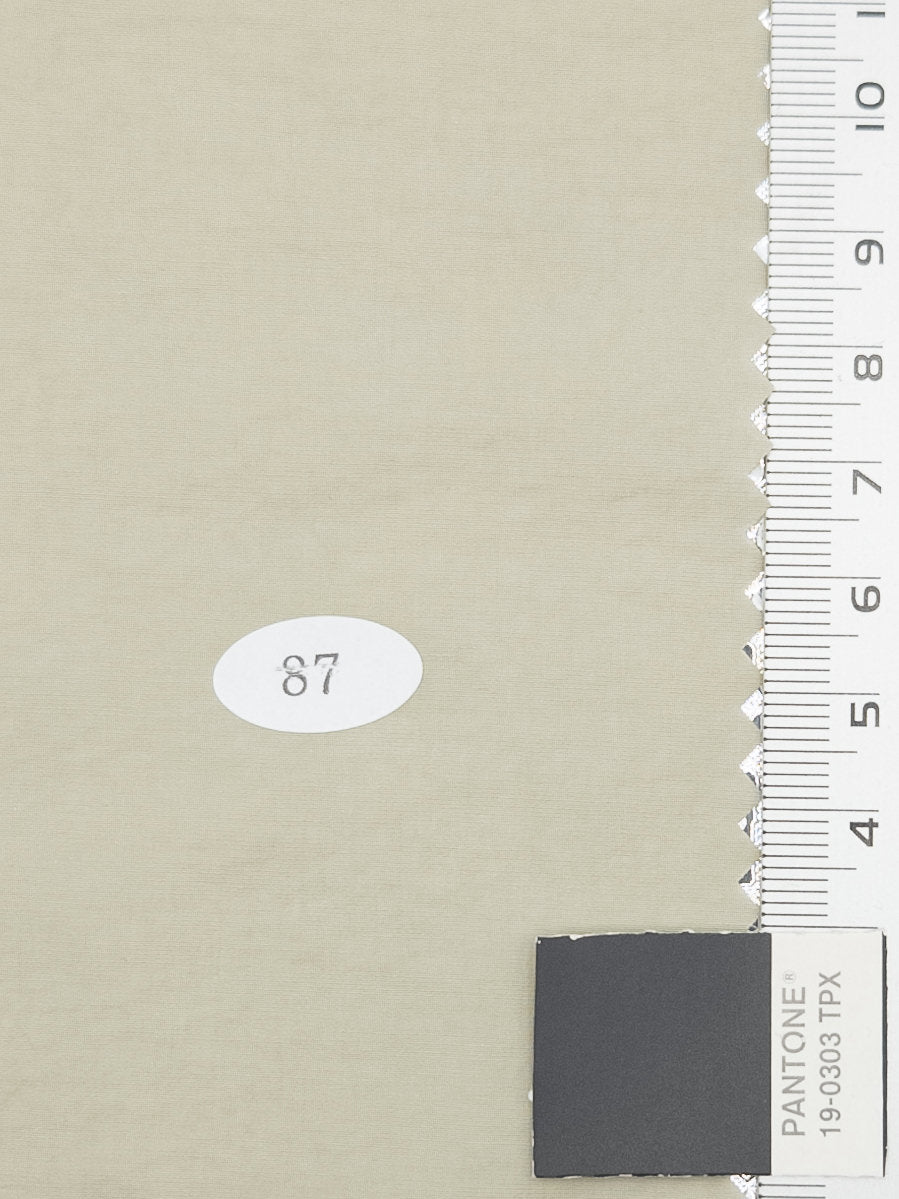 Solid Recycled Nylon Cotton Re-Nylon Woven Fabric - FAB1713 - 1.PInk Swan-2.Geyser-3.Light Grey-4.Dust Storm-5.Pearl Bush-6.Bone-7.Pale Chestnut-8.Ivory-9.Oyster Pink-10.Soft Amber