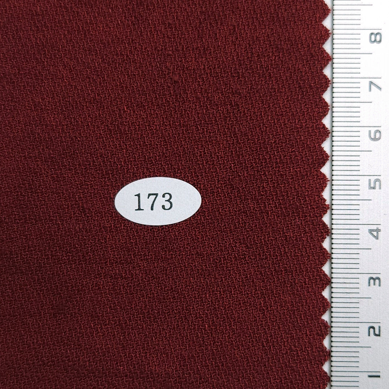 Solid Dobby Washing Linen Rayon Woven Fabric - FAB 1565 - 14.Falu Red