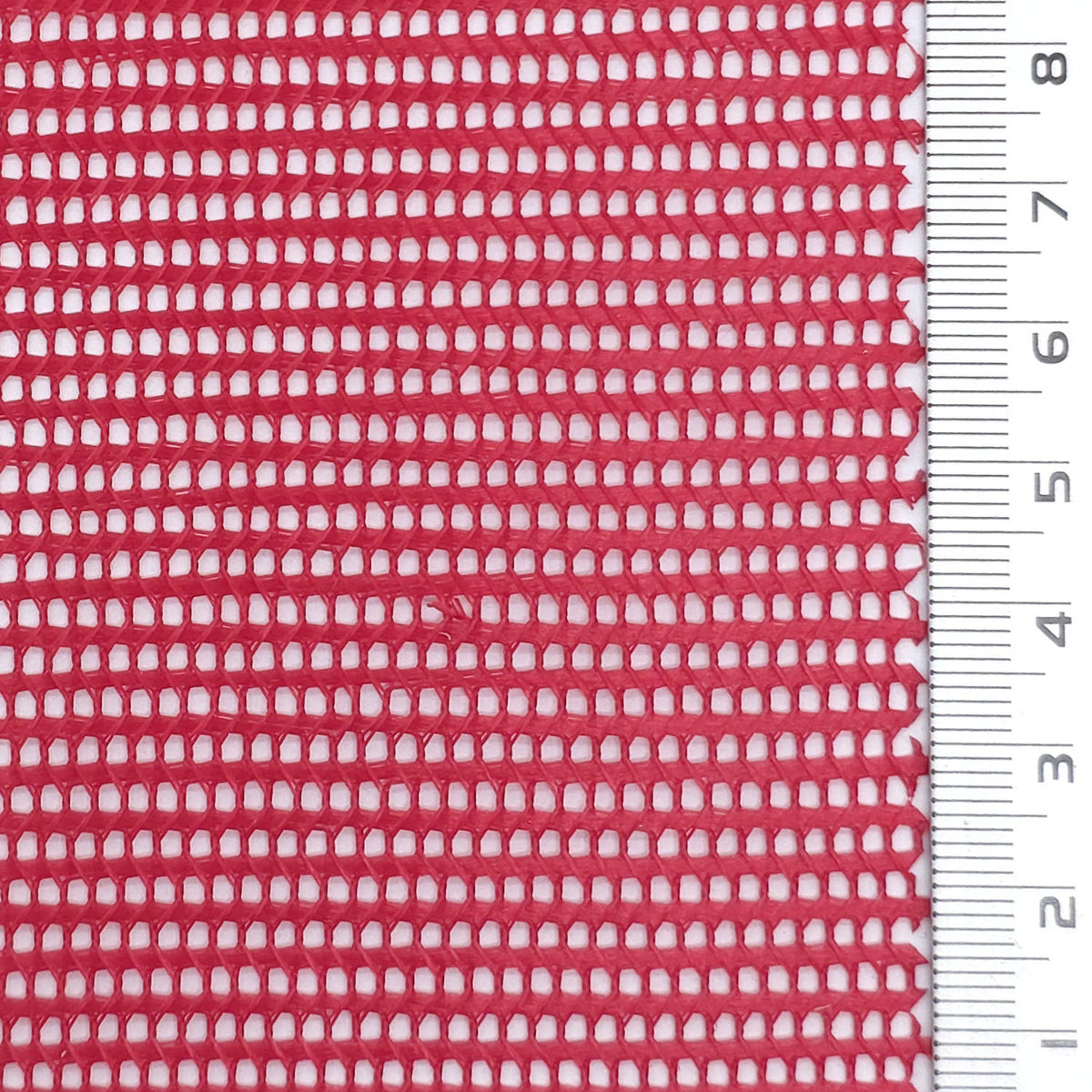1: Off White-2: Coral Pink-3: Beige-4: Light Gray-5: Cream - Resin Finished Rigid Nylon Mesh Knit Fabric - FAB 1943