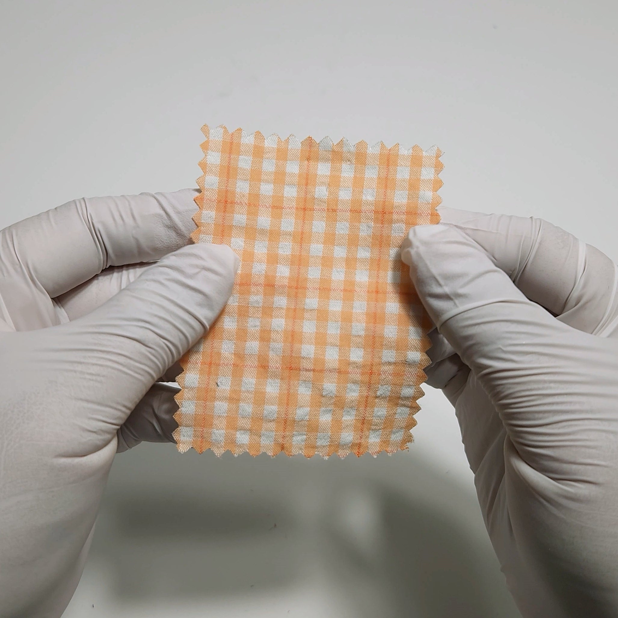 1.Dawn Pink-2.Quarter Spanish White-3.Ottoman-4.Pale Rose-5.Tea Green - Check Cotton Woven Fabric - FAB 1550