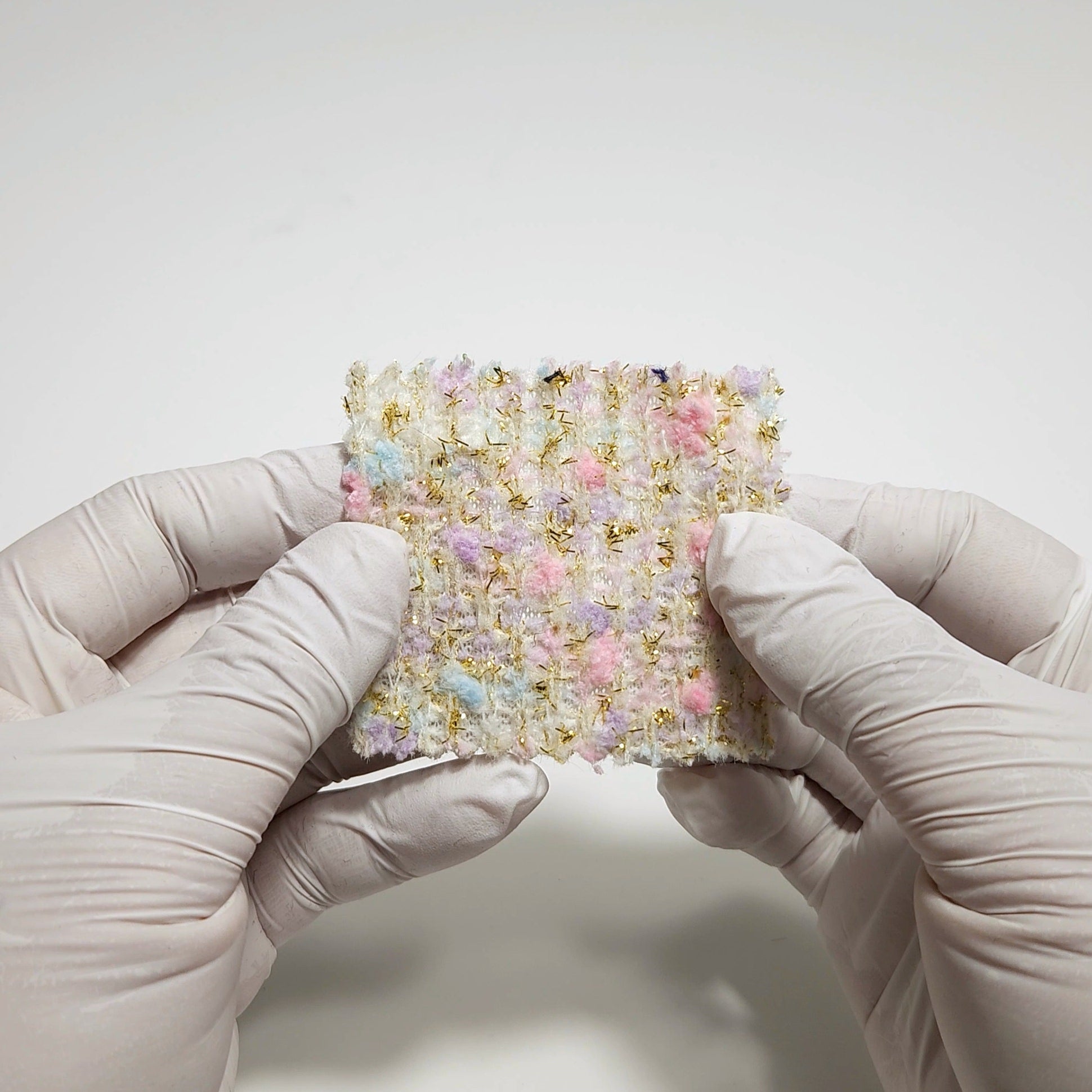 Solid Metallic YarnDyed Polyester Woven Fabric - FAB 1556 -