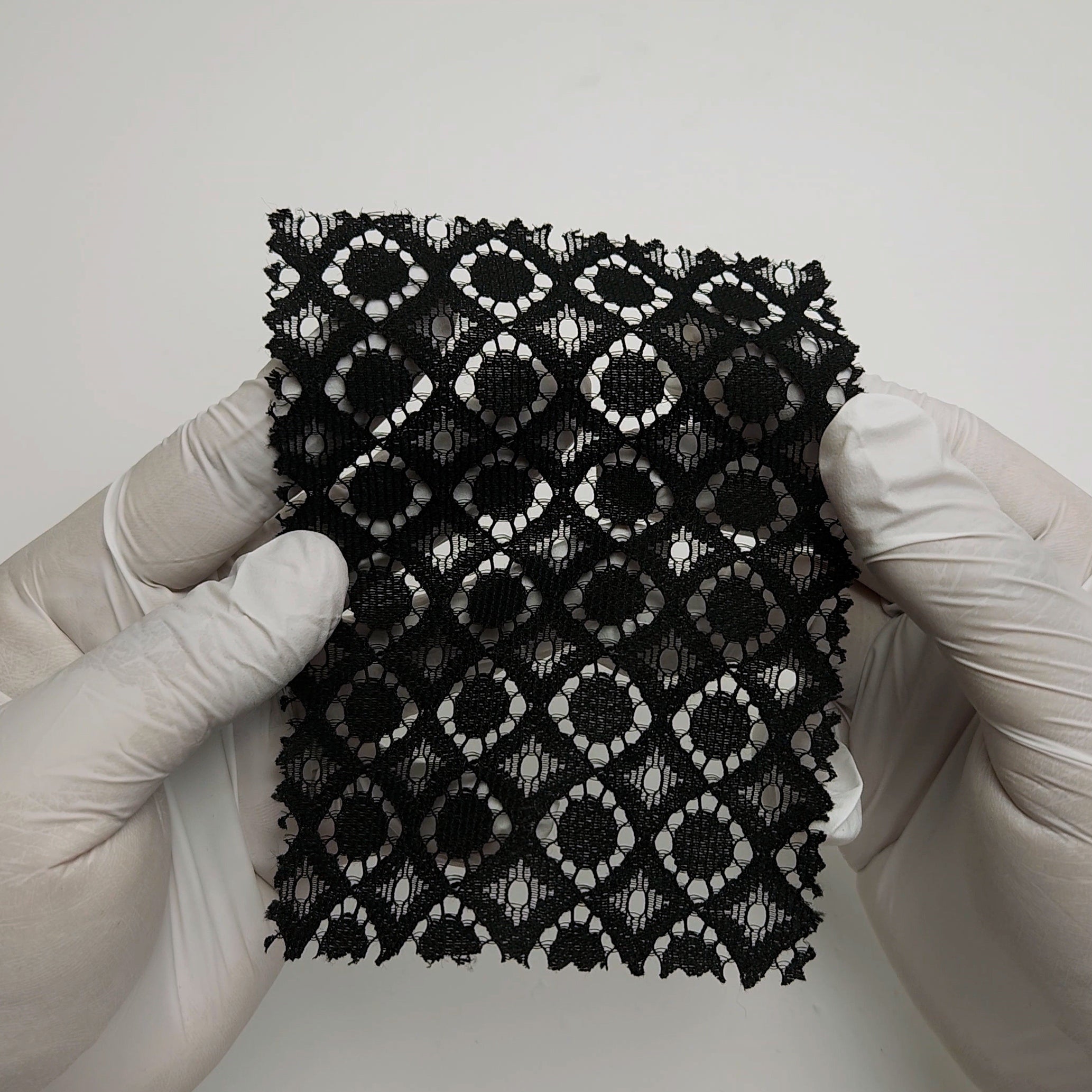 Solid Dot Lace Cotton Nylon Knit Fabric - FAB 1560 -