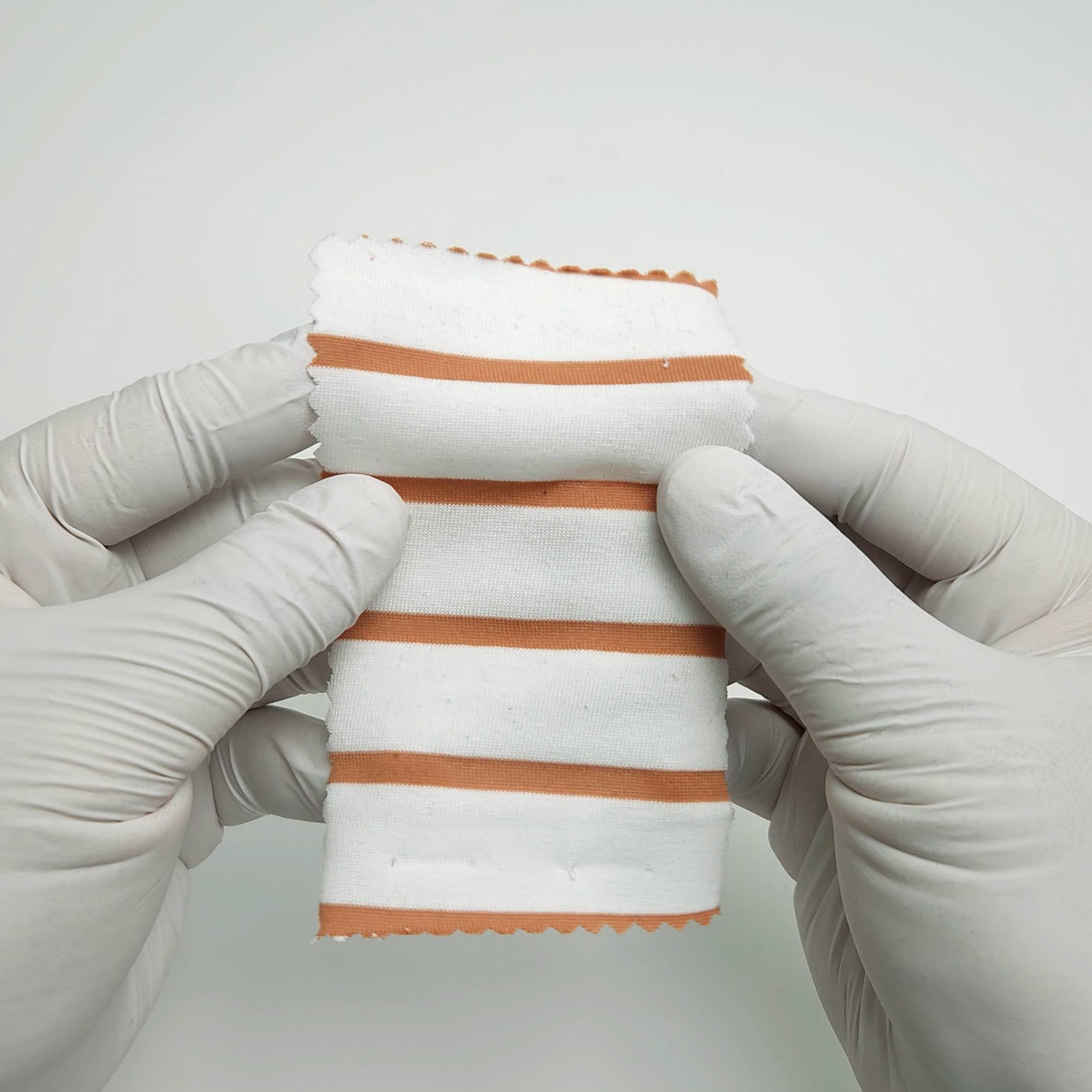 Stripe Jersey Cotton Polyester Knit Fabric - FAB 1563 -