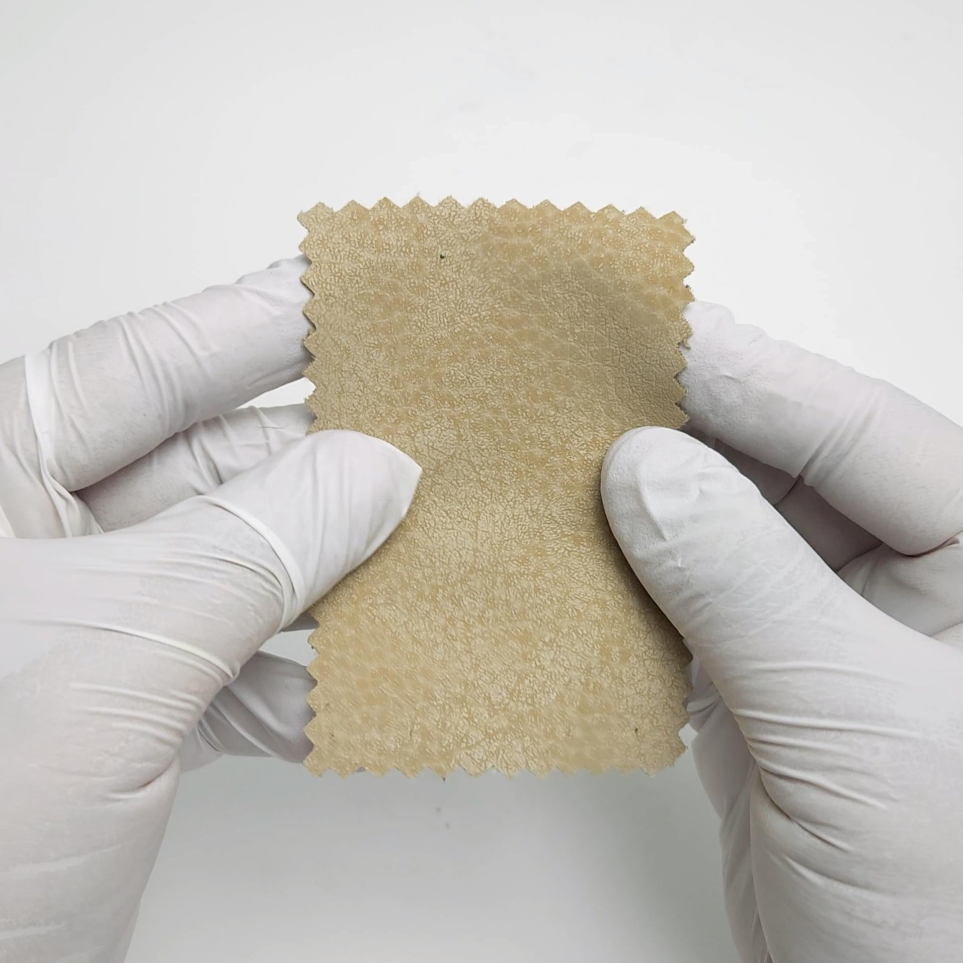 1.Kangaroo-2.Beige-3.Black-4.Opal-Swatch - Crack Suede Polyester Knit Fabric - FAB 1572