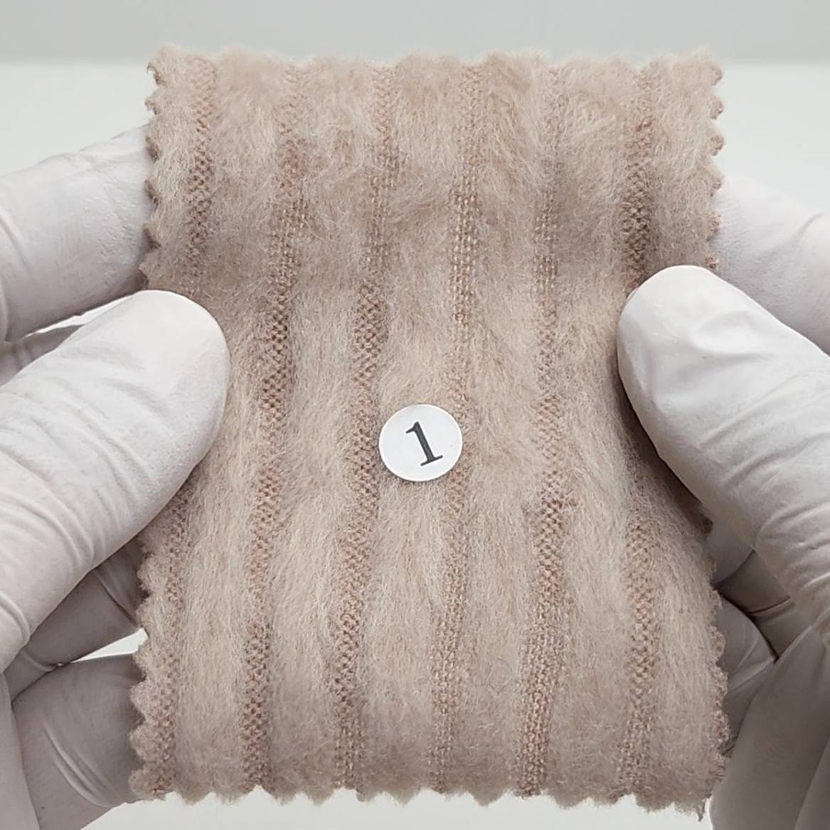 Solid Brushed Rib Rayon Polyester Knit Fabric - FAB 1593 -